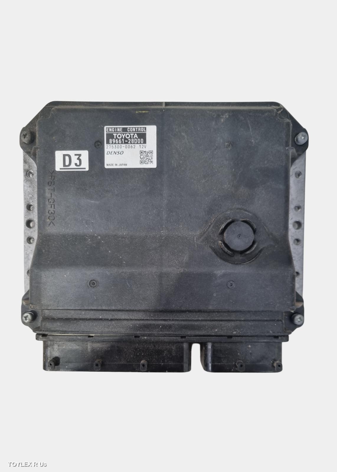 TOYOTA TARAGO 2013 Ecu ENGINE ECU, 2.4, 2AZ-FE, P/N 89661-28D00, ECU ONLY, ACR50R