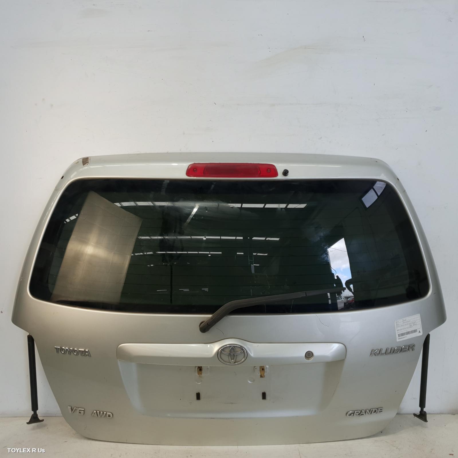 TOYOTA KLUGER 2004 Bootlid/Tailgate TAILGATE, MCU28R, SPOILERED TYPE