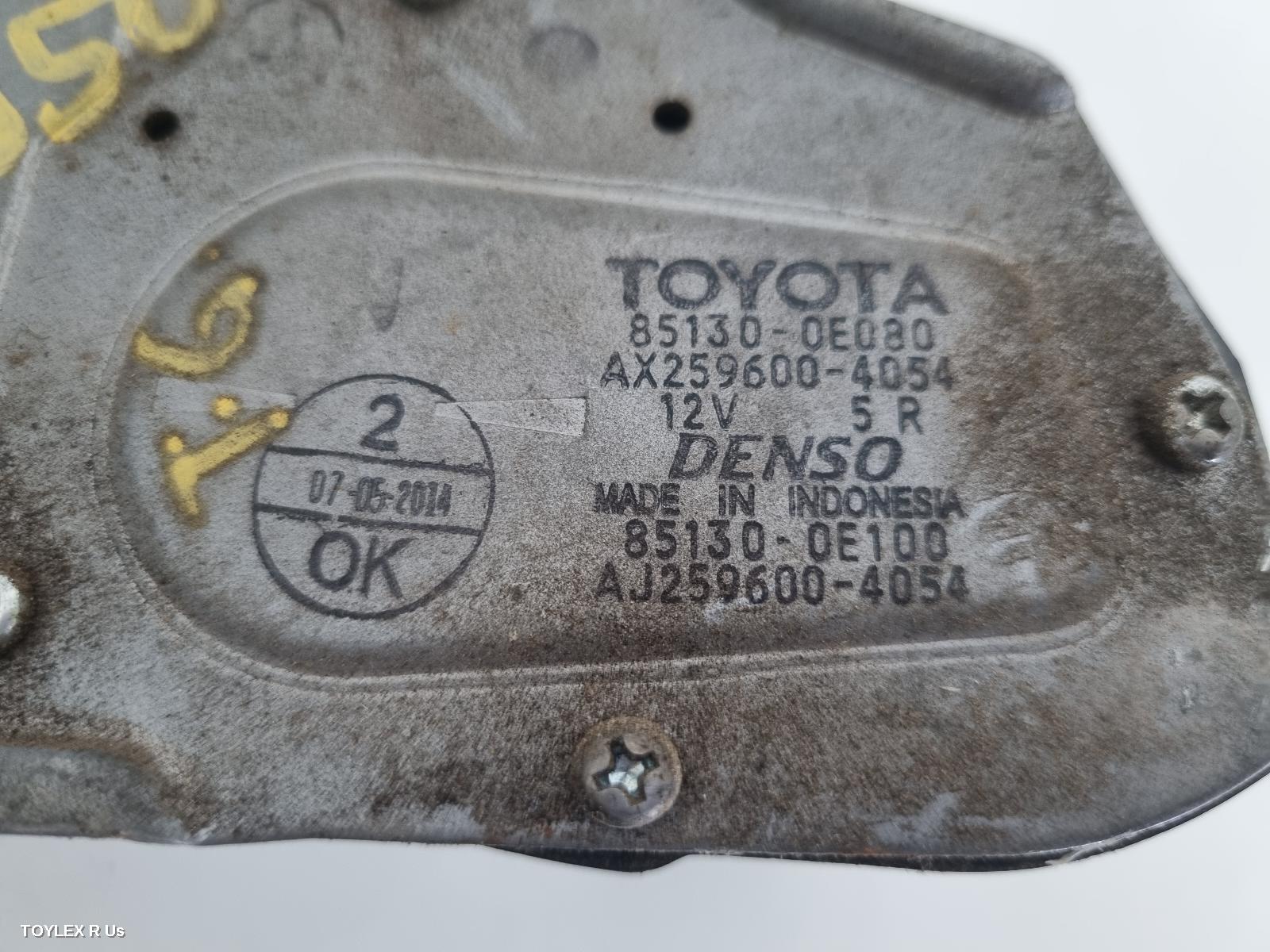 TOYOTA KLUGER 2014 Wiper Motor TAILGATE, GSU50/GSU55