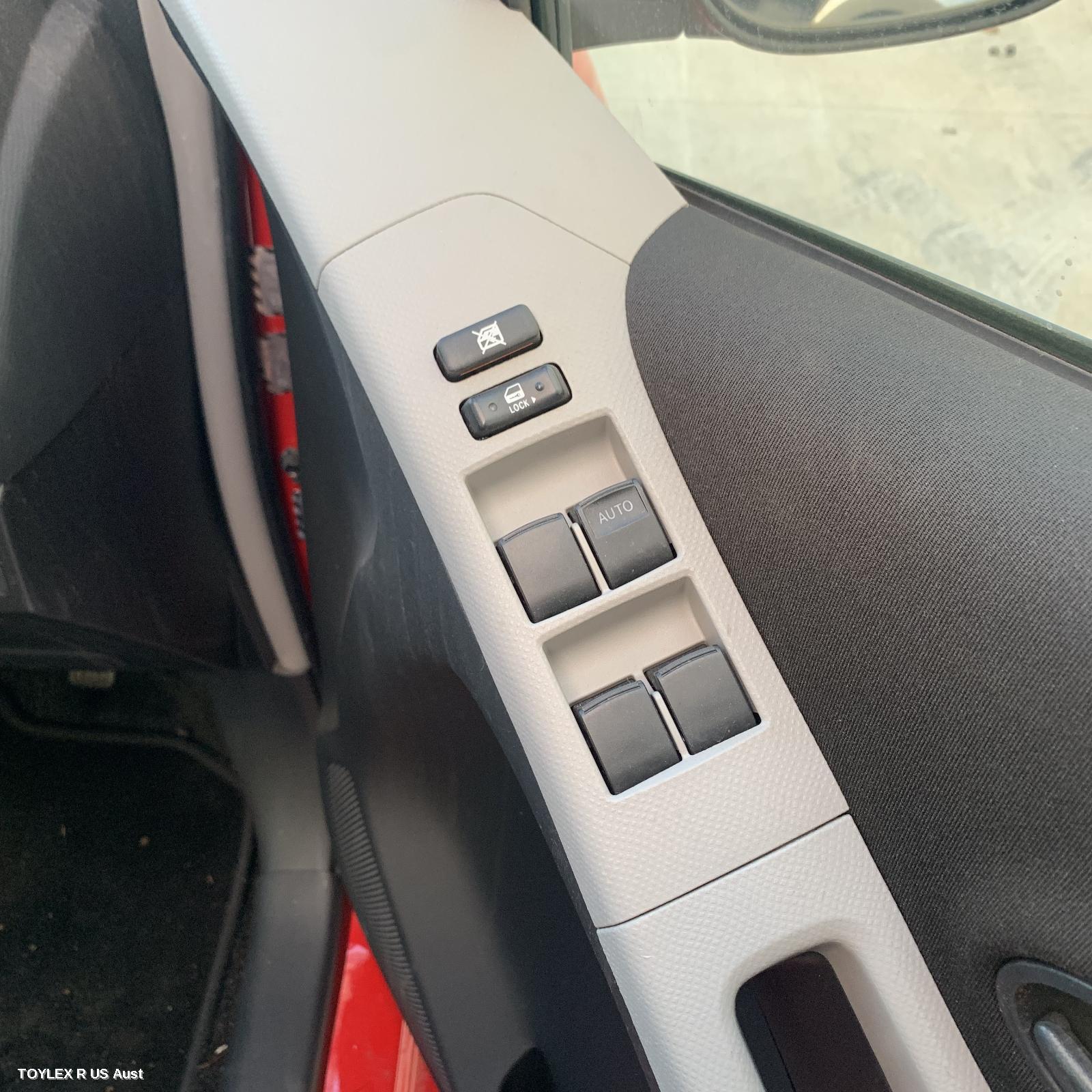 TOYOTA YARIS 2008 Pwr Dr Wind Switch RH FRONT (MASTER SWITCH), 4 SWITCH TYPE, 5DR HATCH/SEDAN, NCP9#