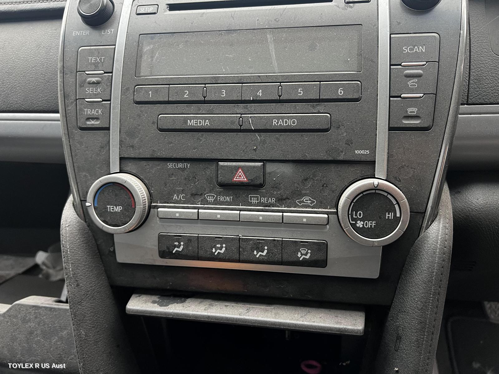 TOYOTA CAMRY 2014 Heater/Ac Controls ASV50/AVV50, CLIMATE CONTROL TYPE