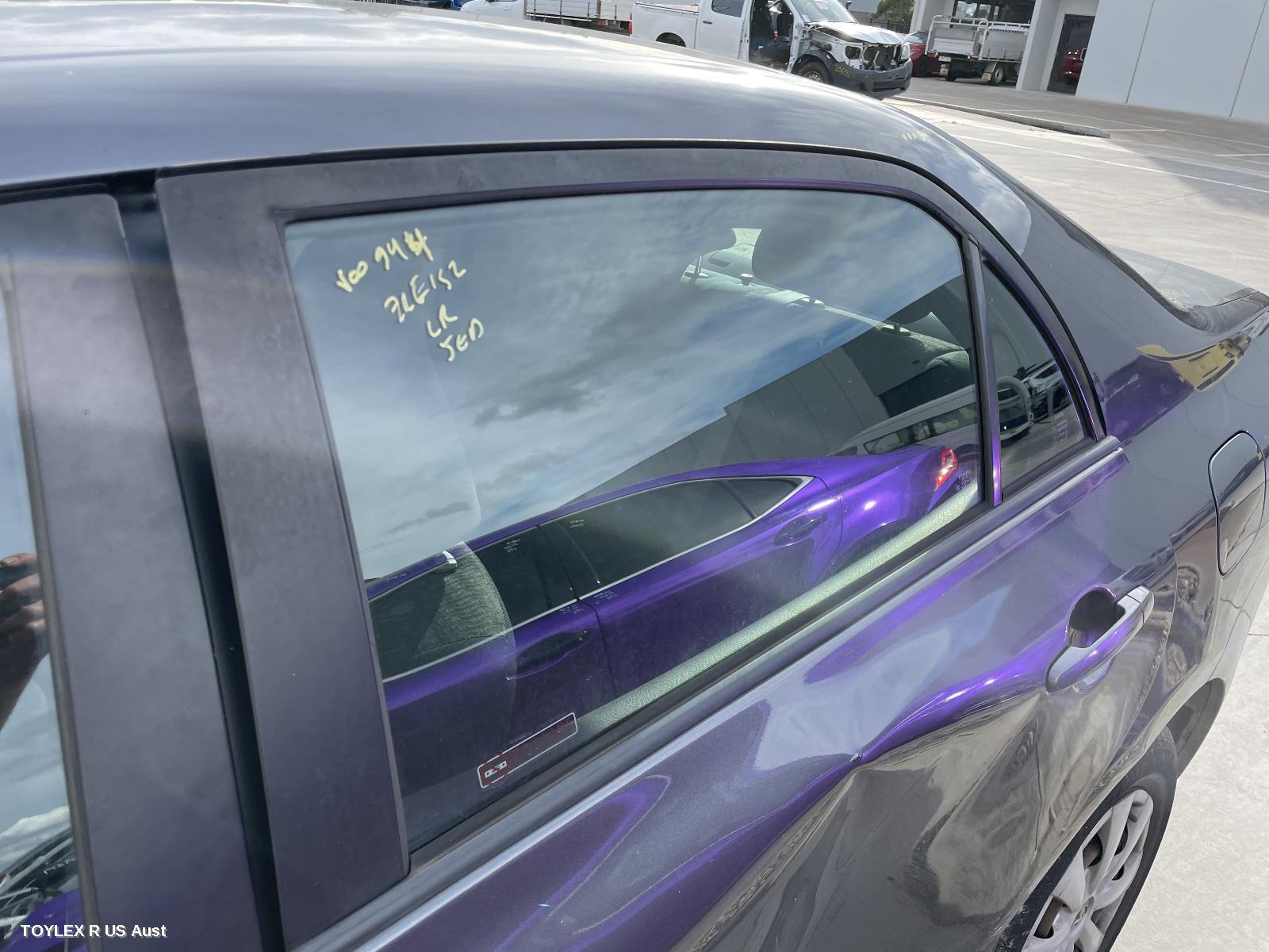 TOYOTA COROLLA 2008 Left Rear Door Window ZRE152/153R, SEDAN