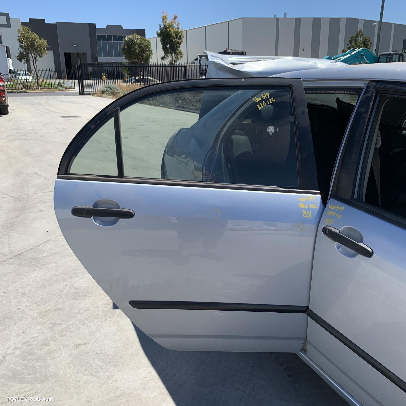 TOYOTA COROLLA 2004 Right Rear Door Sliding ZZE122 (JAPAN-VIN JTD), SEDAN