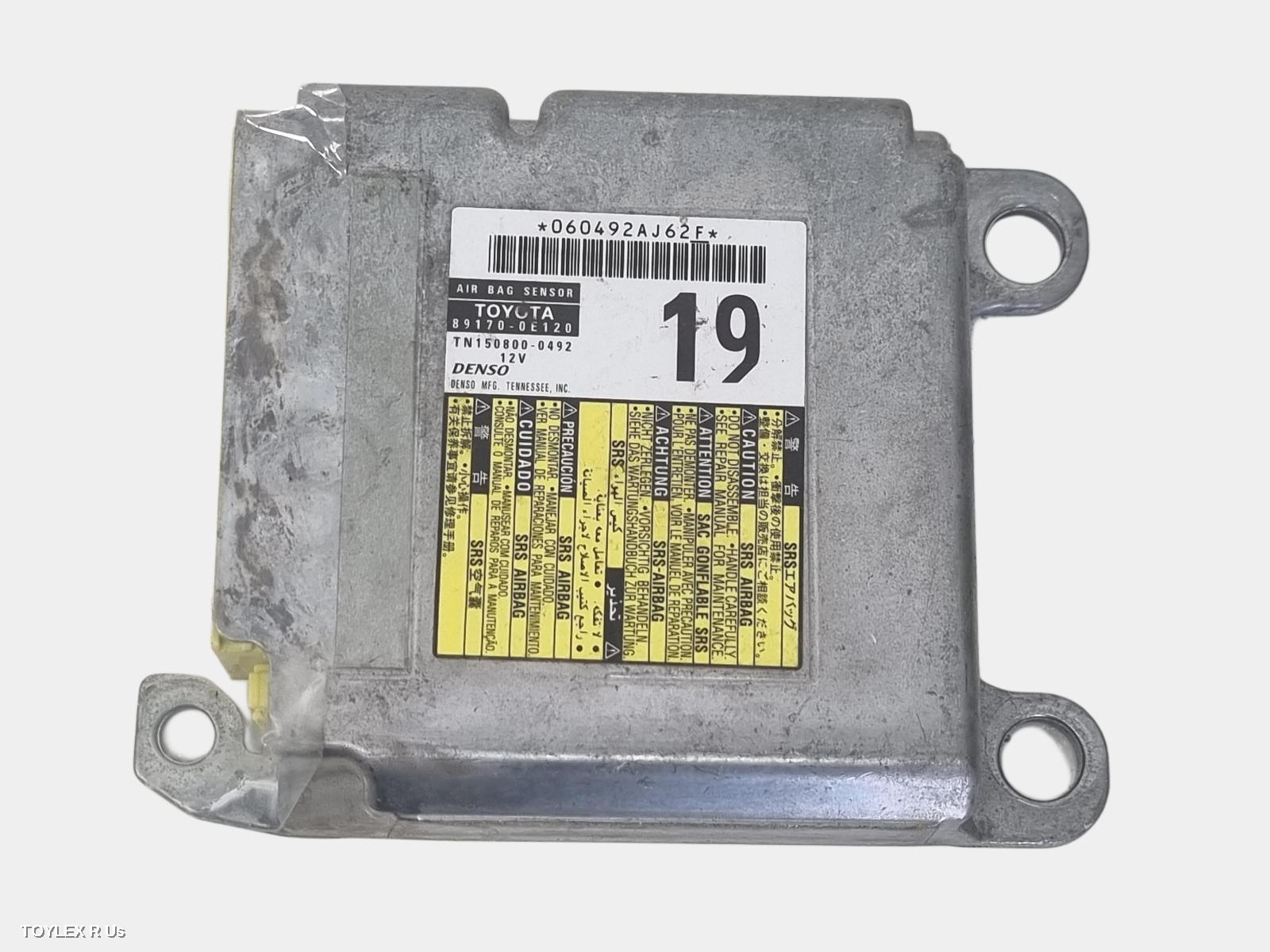 TOYOTA KLUGER 2018 Airbag Module/Sensor MODULE, GSU50/GSU55