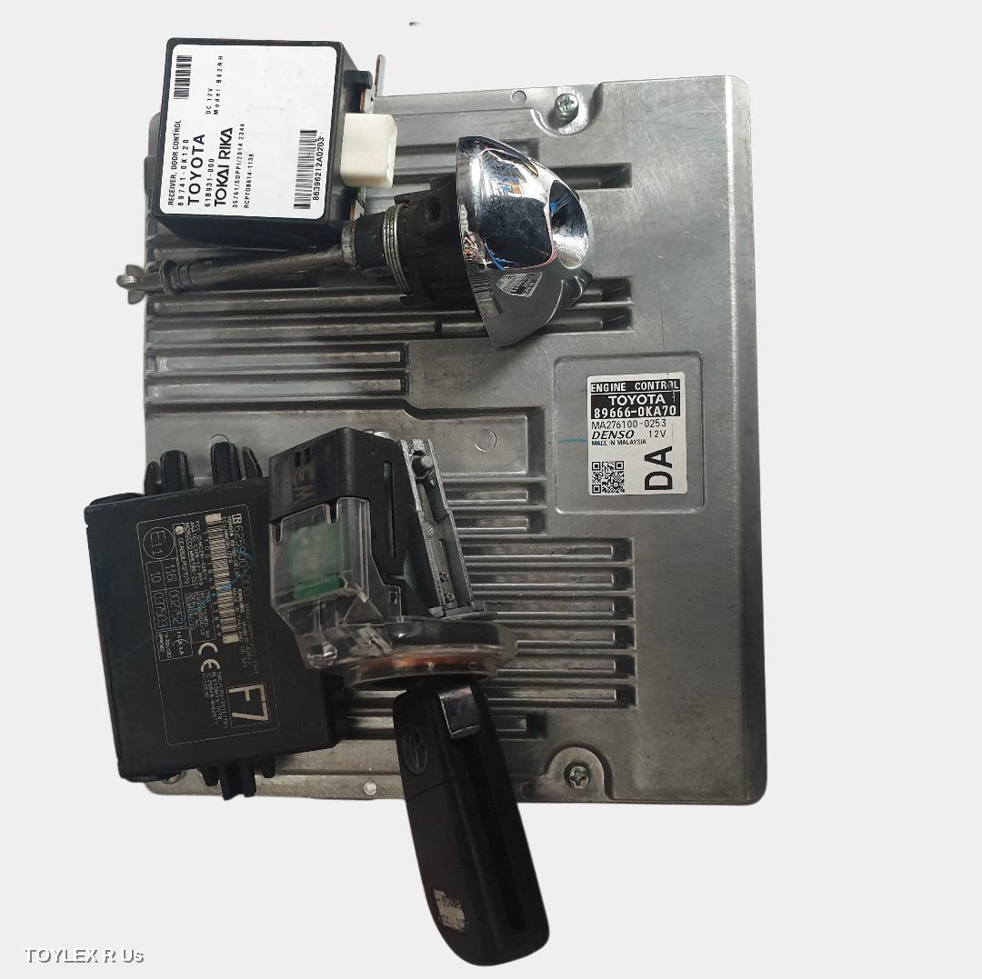 TOYOTA HILUX 2018 Ecu ENGINE ECU, 2.8, 1GD-FTV, DIESEL, MANUAL, P/N 896660KA70, SEC SET (ECU/IMM/READER/KEY)