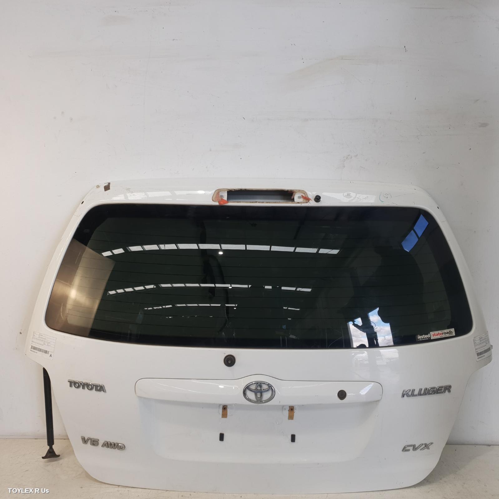 TOYOTA KLUGER 2005 Bootlid/Tailgate TAILGATE, MCU28R, SPOILERED TYPE