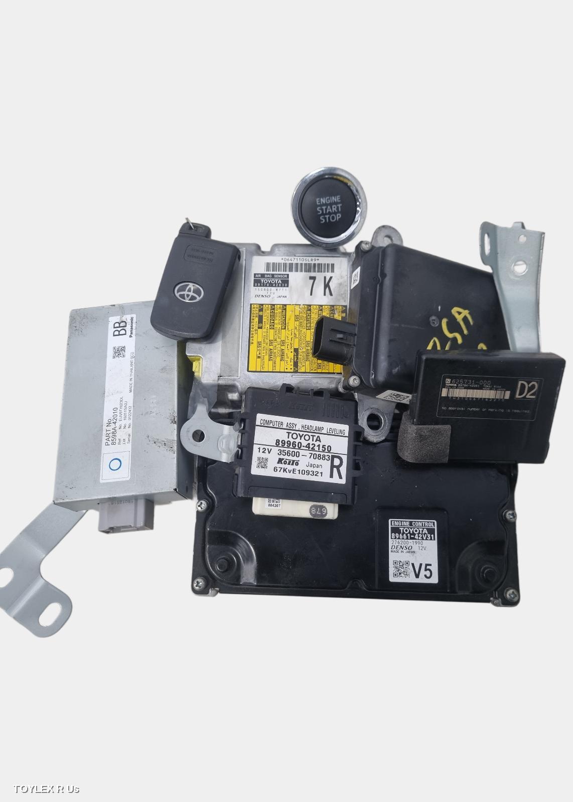 TOYOTA RAV4 2018 Ecu ENGINE ECU, 2.0, 3ZR-FE, PETROL, AUTO T/M, SEC SET (ECU/IMM/READER/KEY), ZSA42R