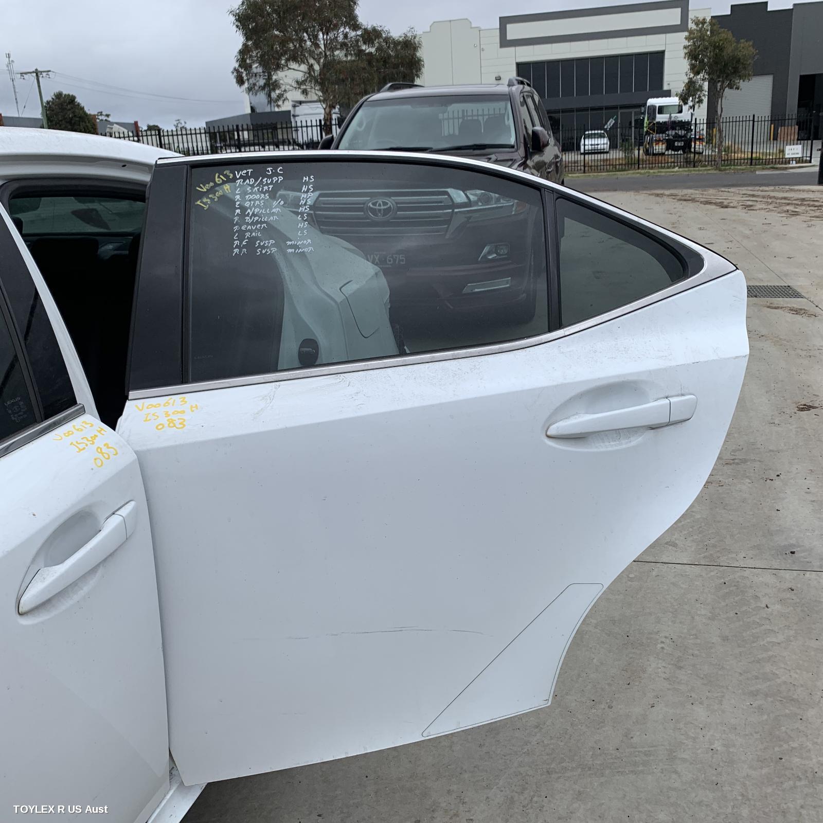 LEXUS IS SERIES 2013 Left Rear Door/Sliding IS200t/IS250/IS300H/IS350, XE30