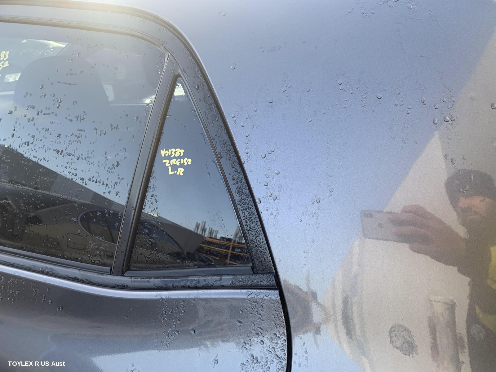 TOYOTA COROLLA 2009 Left Rear 1/4 Door Glass ZRE152R, HATCH