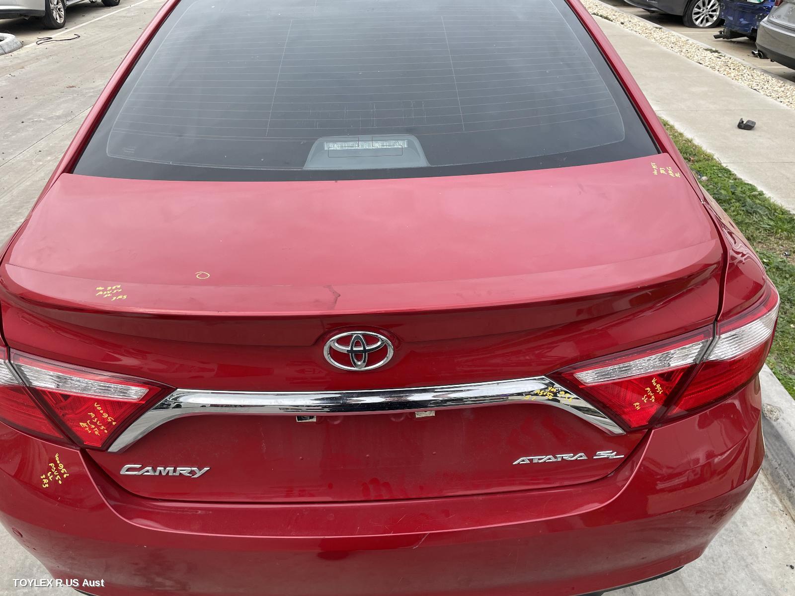 TOYOTA CAMRY 2016 Bootlid/Tailgate BOOTLID, ASV50, ATARA SL/SX, LIP SPOILERED TYPE
