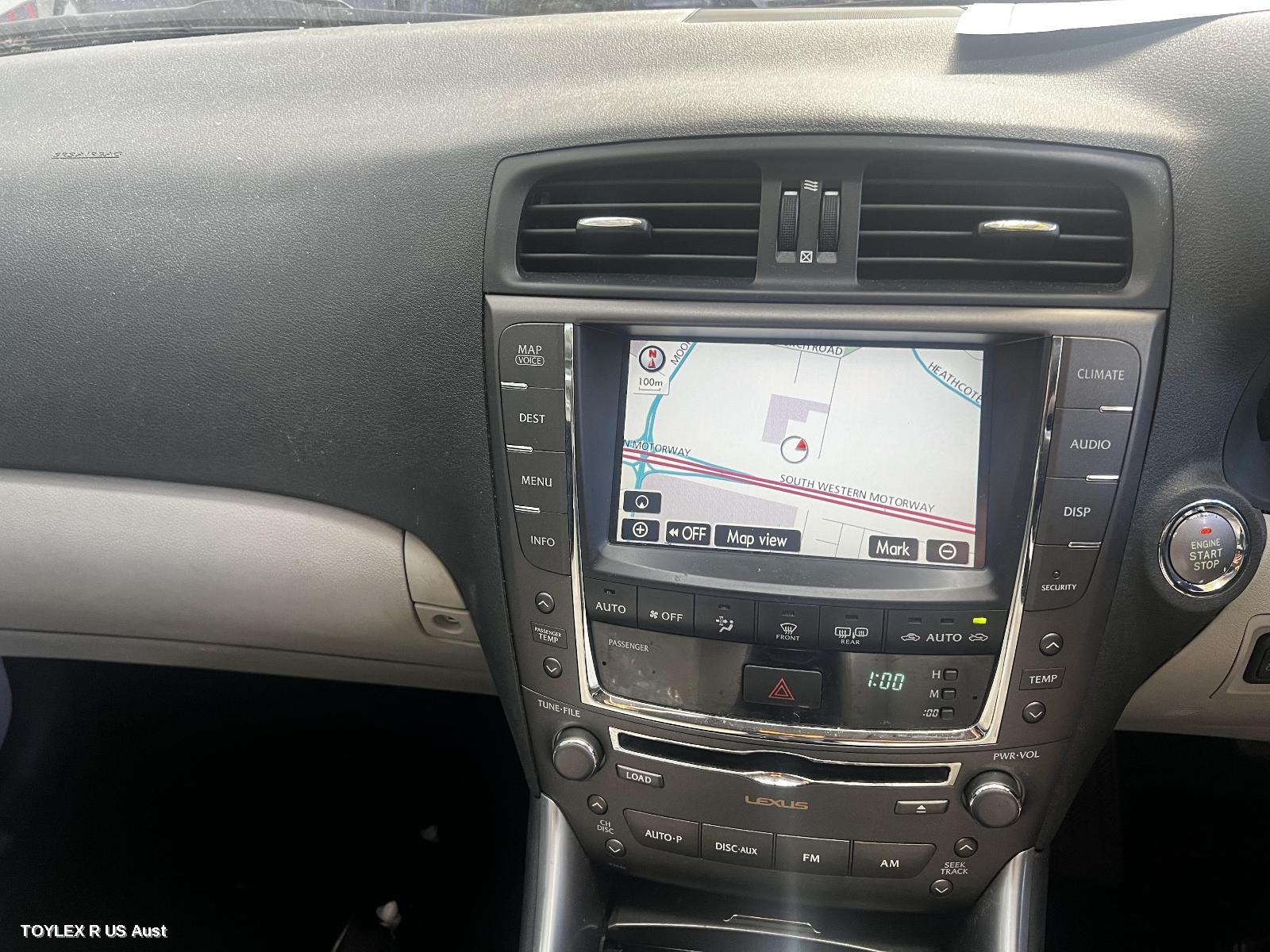 LEXUS IS250/IS250C 2009 Radio/Cd/Dvd/Sat/Tv DISPLAY/CONTROL/HEAD UNIT, SAT NAV TYPE, GSE20R