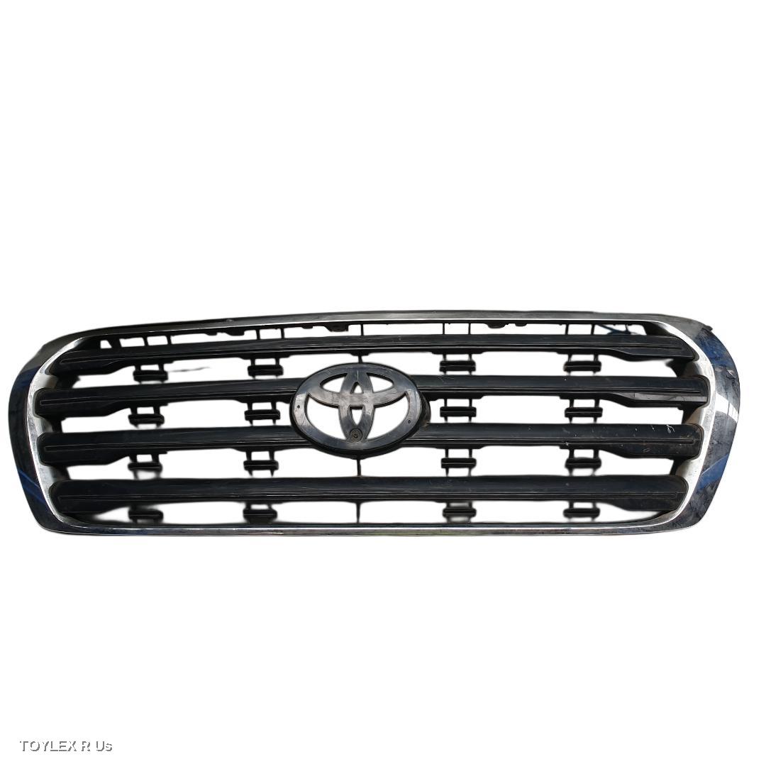 TOYOTA LANDCRUISER 2010 Grille 200 SERIES, RADIATOR GRILLE, BLACK, CHROME SURROUND, GX/GXL