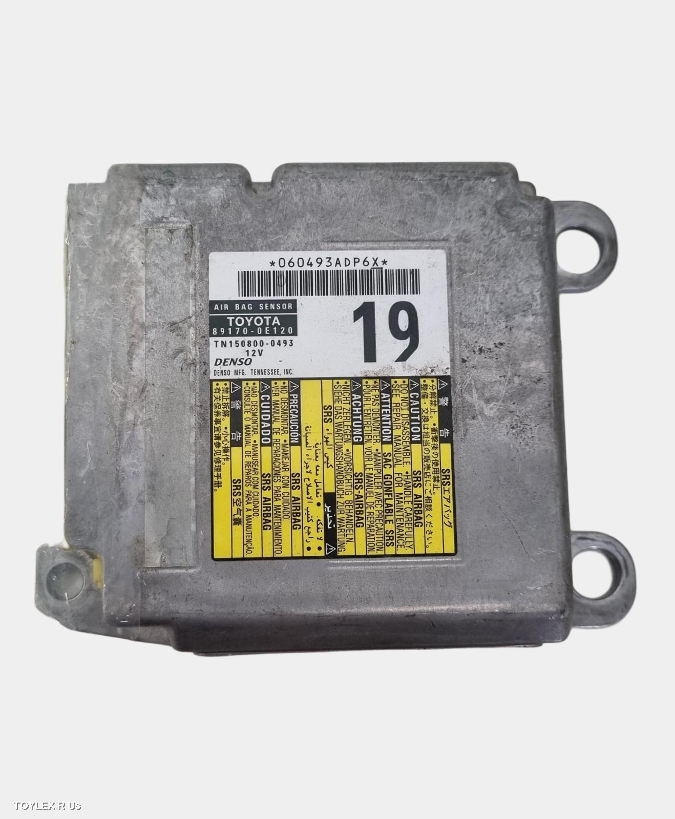 TOYOTA KLUGER 2018 Airbag Module/Sensor MODULE, GSU50/GSU55