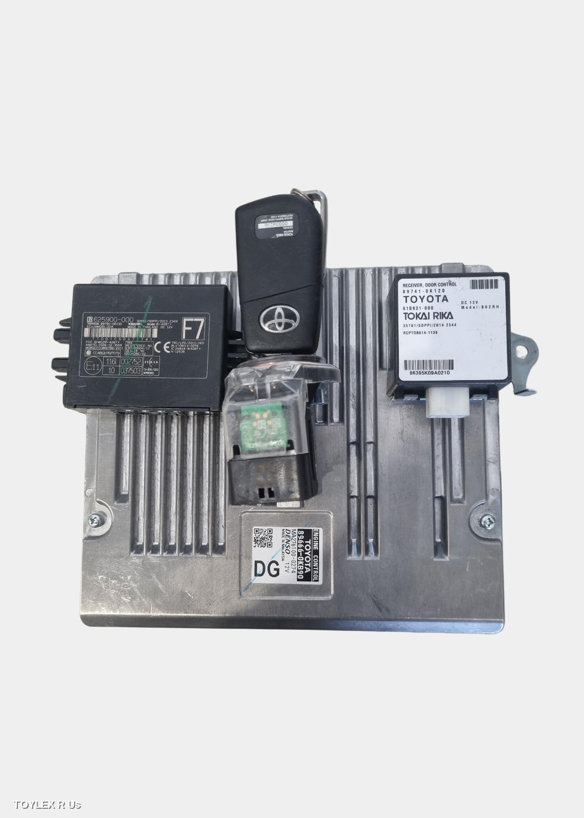 TOYOTA HILUX 2018 Ecu ENGINE ECU, 2.8, 1GD-FTV, DIESEL, AUTO, P/N 896660KB90, SEC SET (ECU/IMM/READER/KEY)