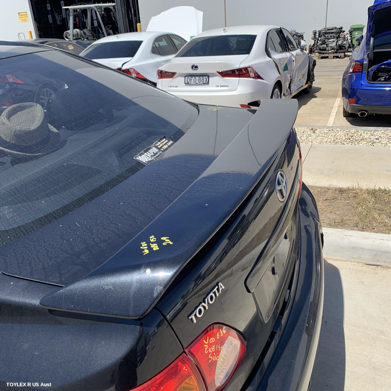 TOYOTA COROLLA 2007 Rear Spoiler ZRE152R, SEDAN, BOOTLID SPOILER TYPE