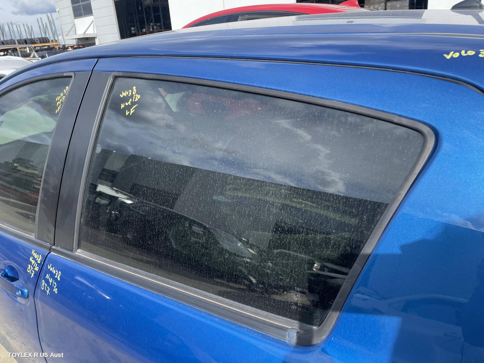 TOYOTA YARIS 2015 Left Rear Door Window NCP13#, HATCH