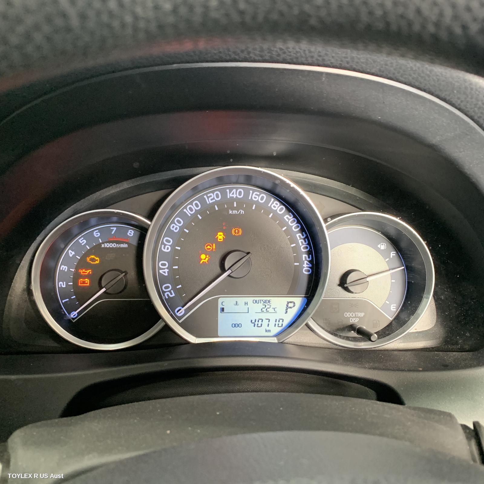 TOYOTA COROLLA 2017 Instrument Cluster 1.8, 2ZR-FE, AUTO T/M TYPE, ASCENT/ASCENT SPORT, HATCH