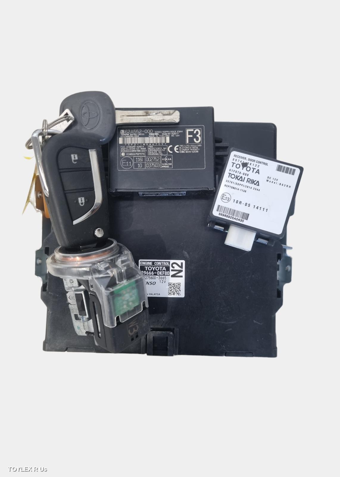 TOYOTA HILUX 2018 Ecu ENGINE ECU, 2.7, 2TR-FE, PETROL, AUTO T/M, SEC SET (ECU/IMM/READER/KEY)