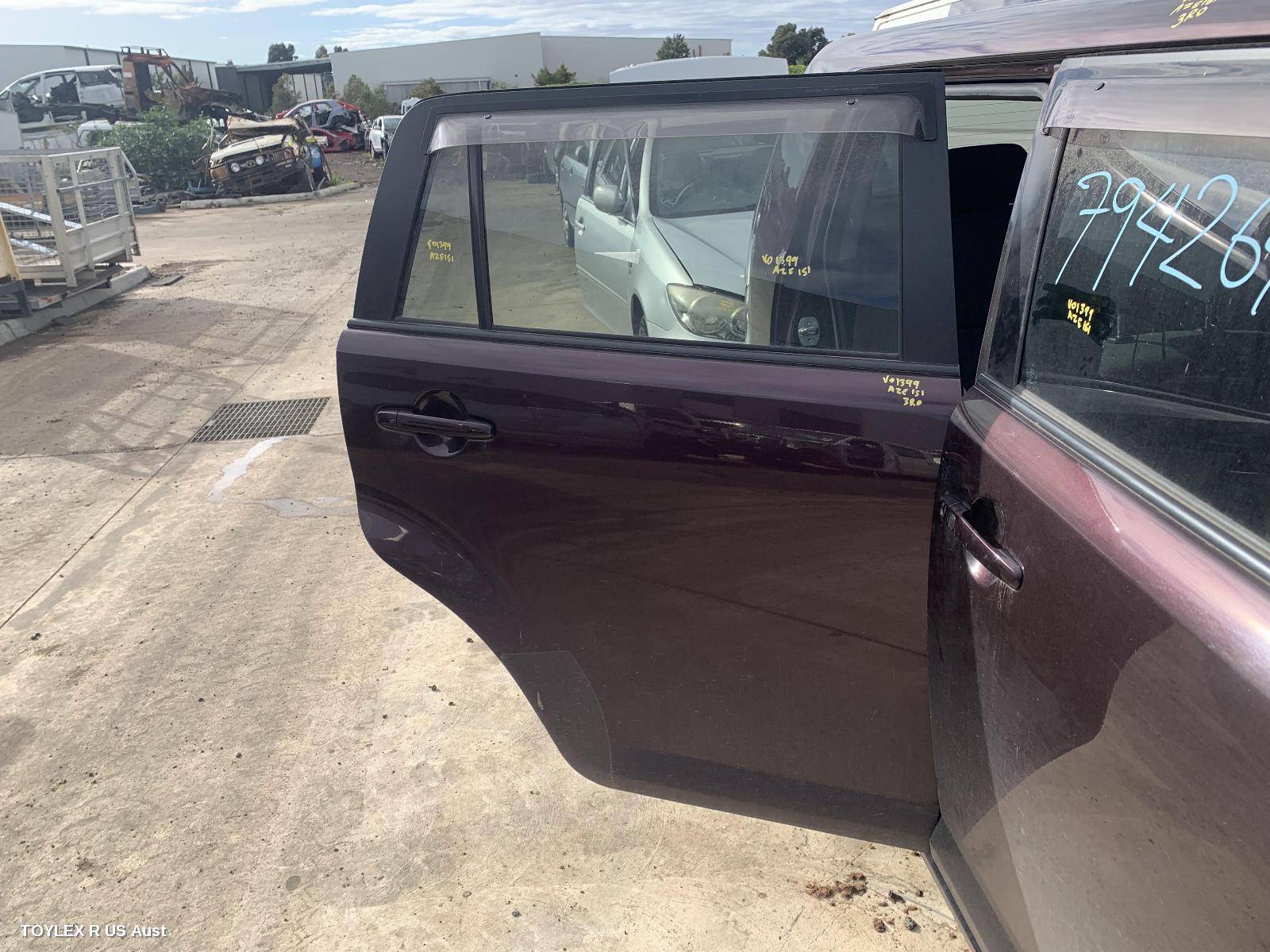 TOYOTA RUKUS 2010 Right Rear Door Sliding AZE151R