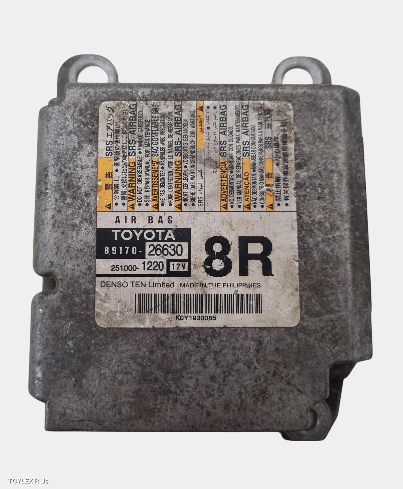 TOYOTA HIACE 2020 Airbag Module/Sensor MODULE, 300 SERIES