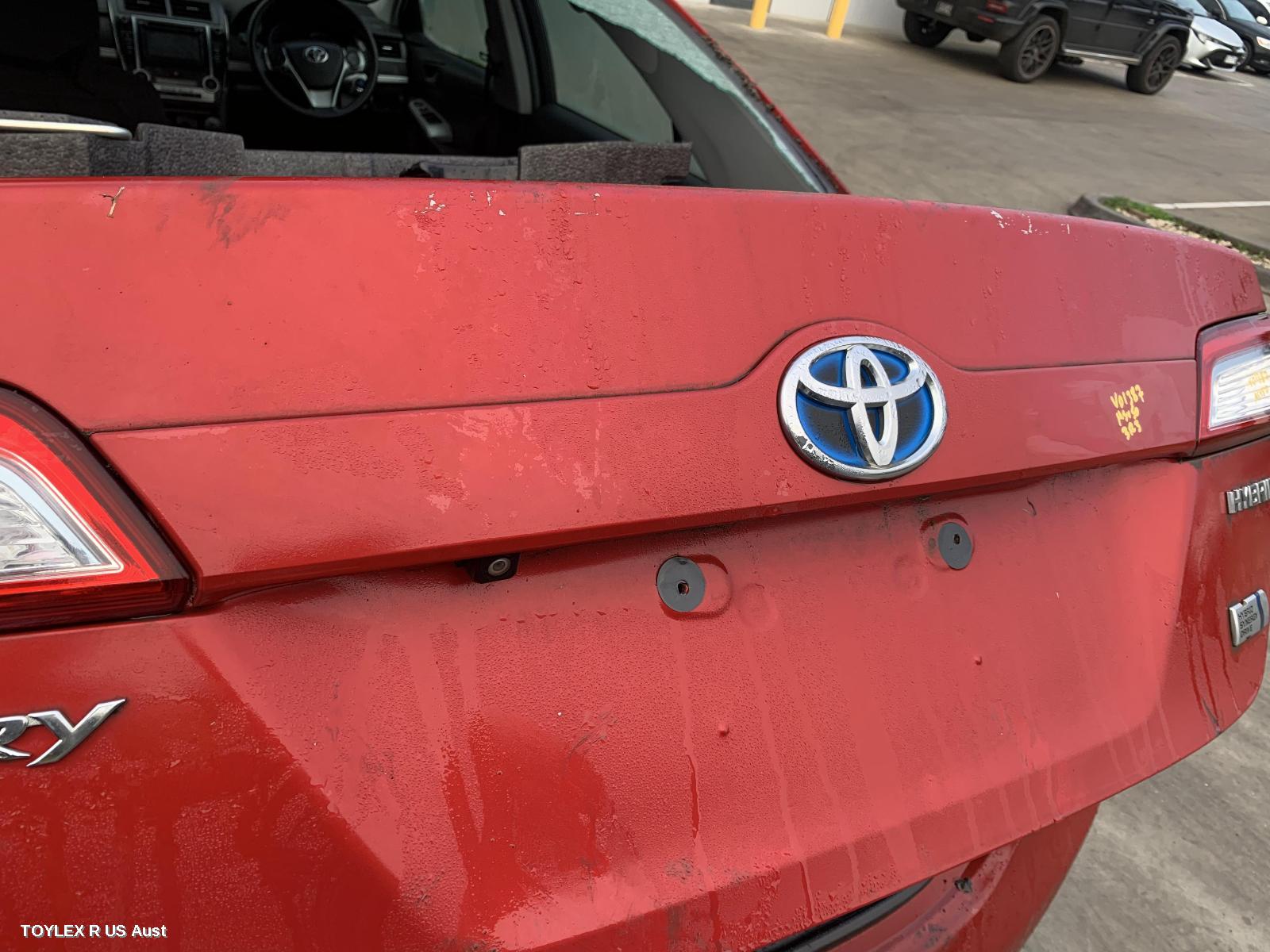 TOYOTA CAMRY 2012 Rear Garnish BOOTLID GARNISH (CENTRE), COLOUR CODED, W/ CAMERA TYPE, ASV50/AVV50