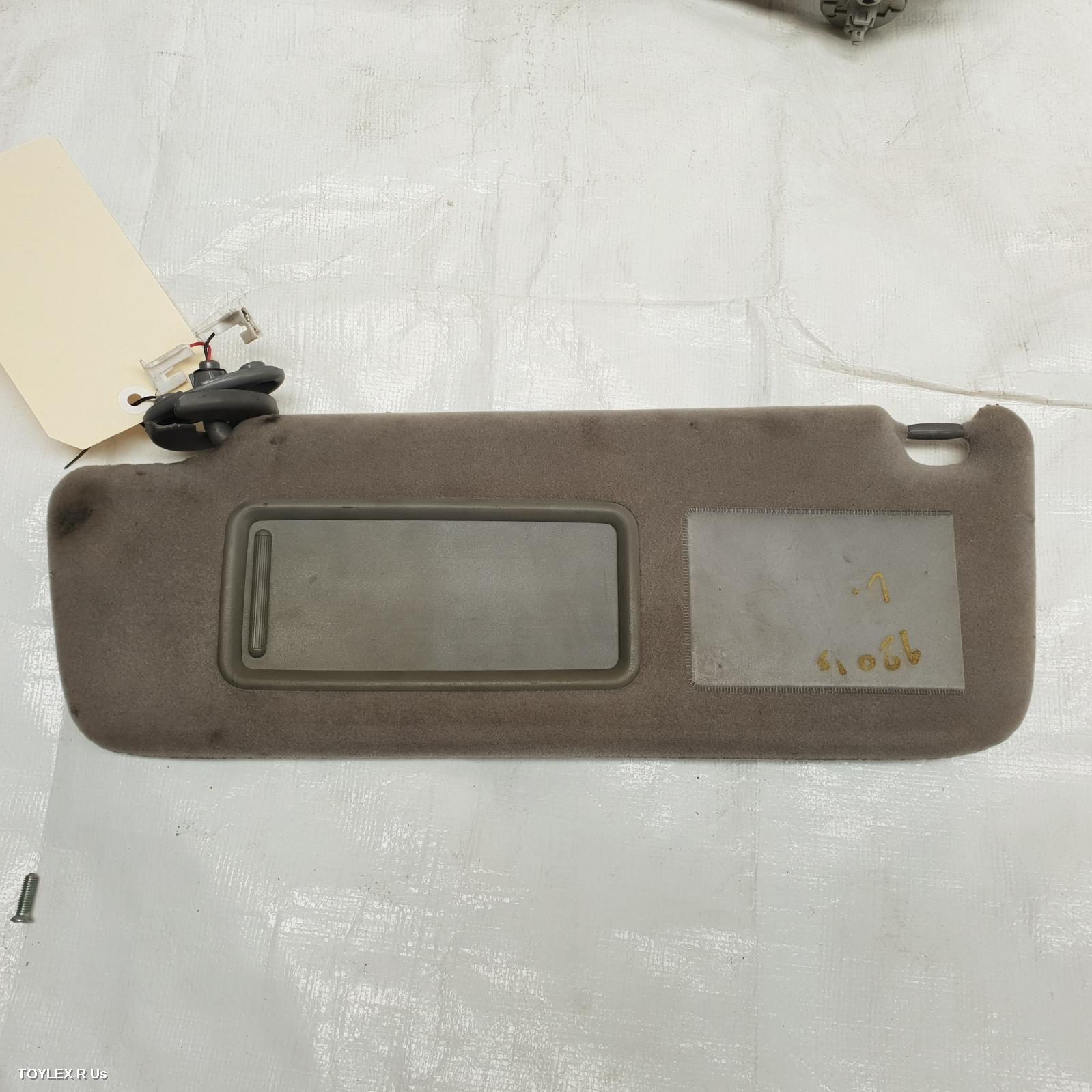 TOYOTA PRADO 2003 Sunvisor 120 SERIES, LH SIDE, GREY, GRANDE