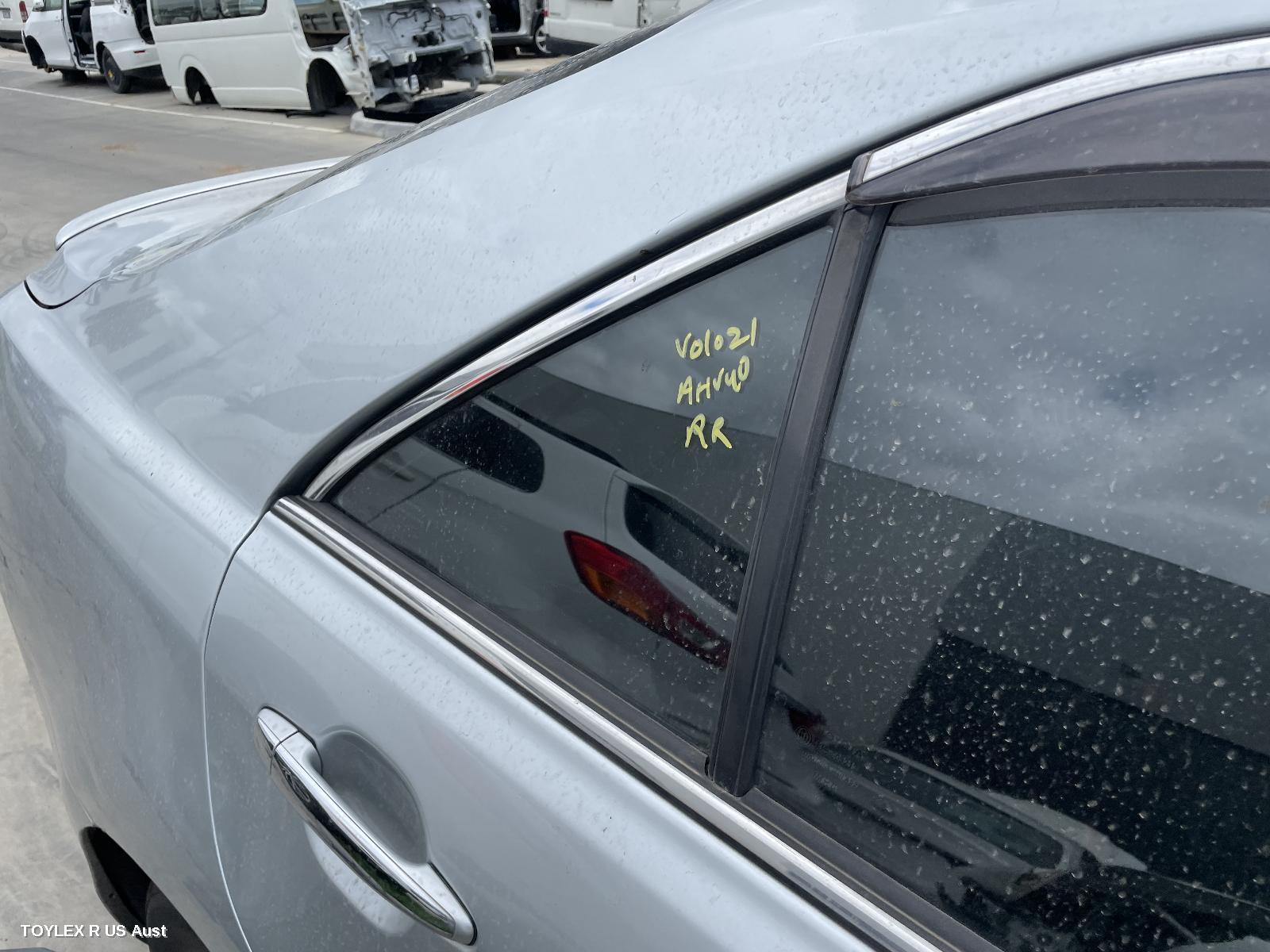 TOYOTA CAMRY 2010 Right Rear 1/4 Door Glass ACV40