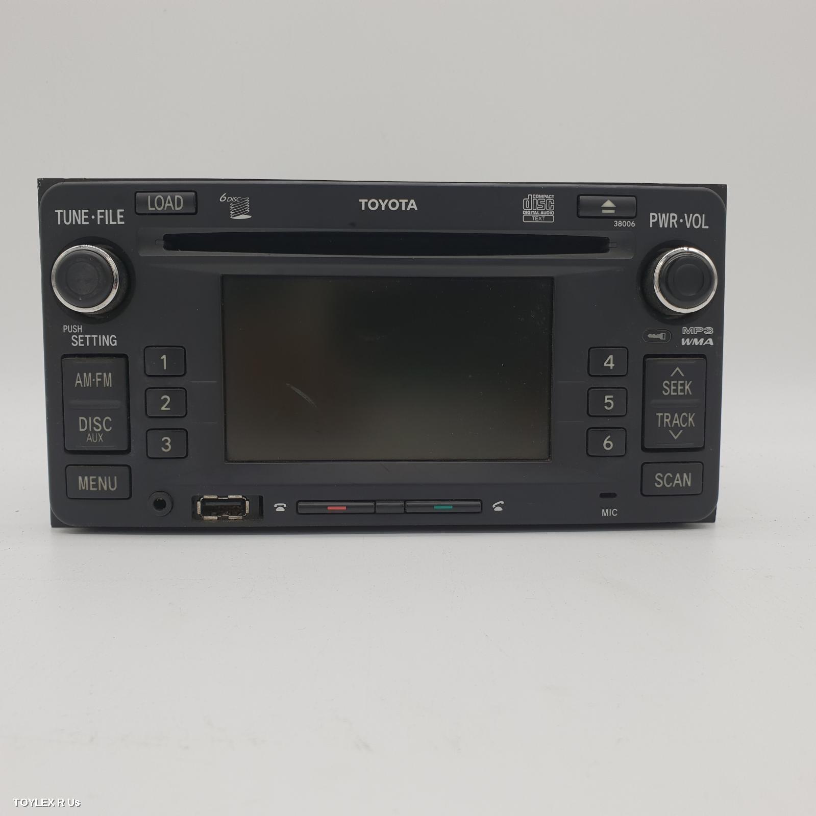 TOYOTA RAV4 2011 Radio/Cd/Dvd/Sat/Tv 6 DISC CD STACKER (P/N ON FACE 38006), ACA33