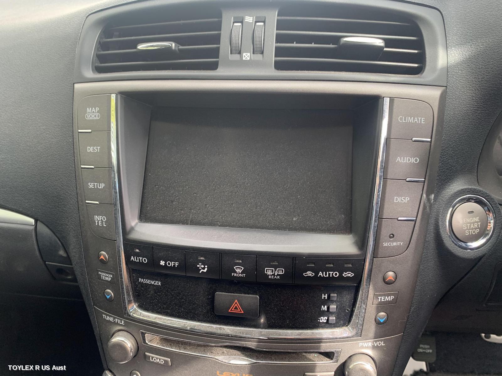 LEXUS IS250/IS250C 2012 Radio/Cd/Dvd/Sat/Tv DISPLAY/CONTROL UNIT, SAT NAV TYPE, GSE20R