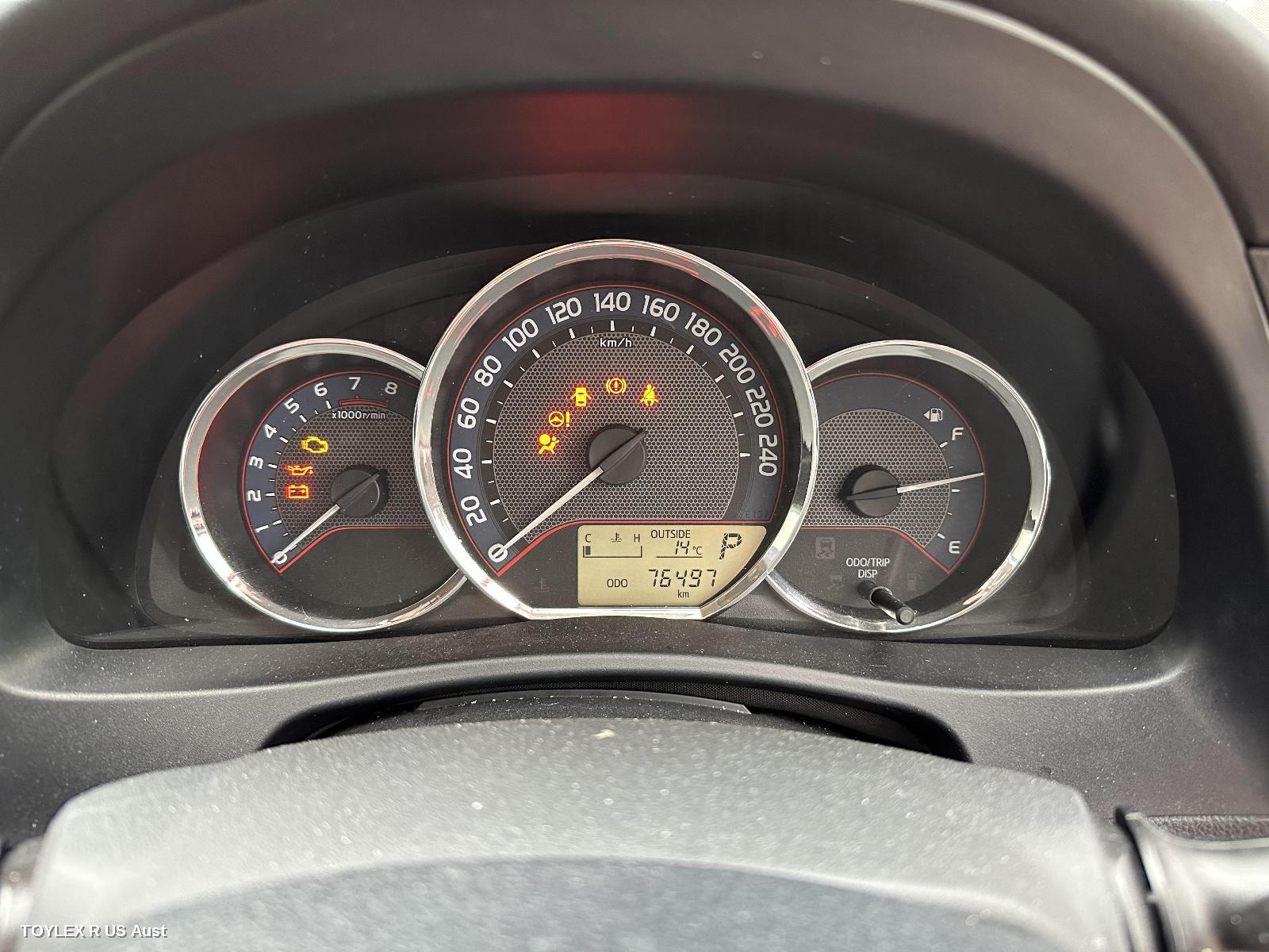 TOYOTA COROLLA 2014 Instrument Cluster 1.8, 2ZR-FE, AUTO T/M, ASCENT, ZRE182R, HATCH