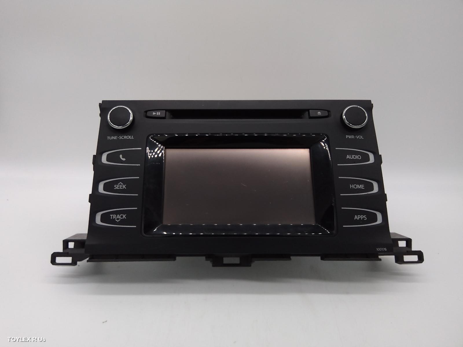 TOYOTA KLUGER 2013 Radio/Cd/Dvd/Sat/Tv CD PLAYER/BLUETOOTH/REVERSE CAMERA UNIT, GSU50/GSU55