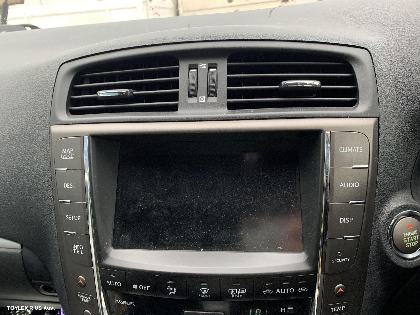 LEXUS IS250/IS250C 2011 Radio/Cd/Dvd/Sat/Tv DISPLAY/CONTROL UNIT, SAT NAV TYPE, GSE20R