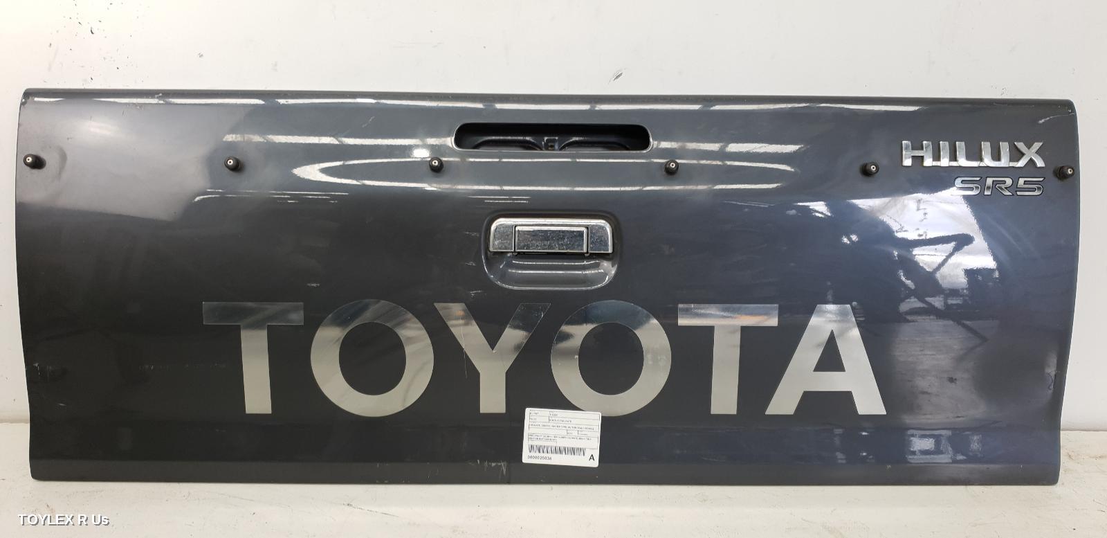TOYOTA HILUX 2011 Bootlid/Tailgate TAILGATE, CENTRE HANDLE TYPE, W/ TONNEAU HOOKS & LAMP HOLE, NON CAMERA TYPE