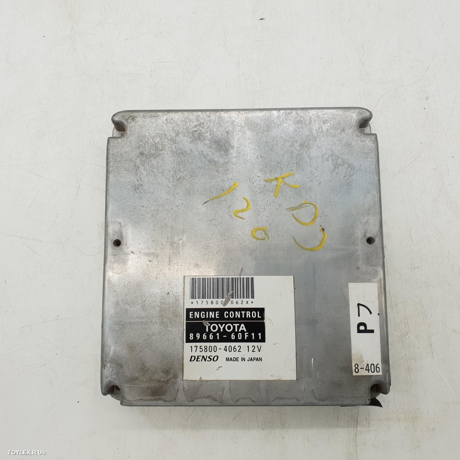 TOYOTA PRADO 2005 Ecu ENGINE ECU, 3.0, 1KZ-TE, DIESEL, MANUAL, P/N 8966660860, ECU ONLY, 120 SERIES