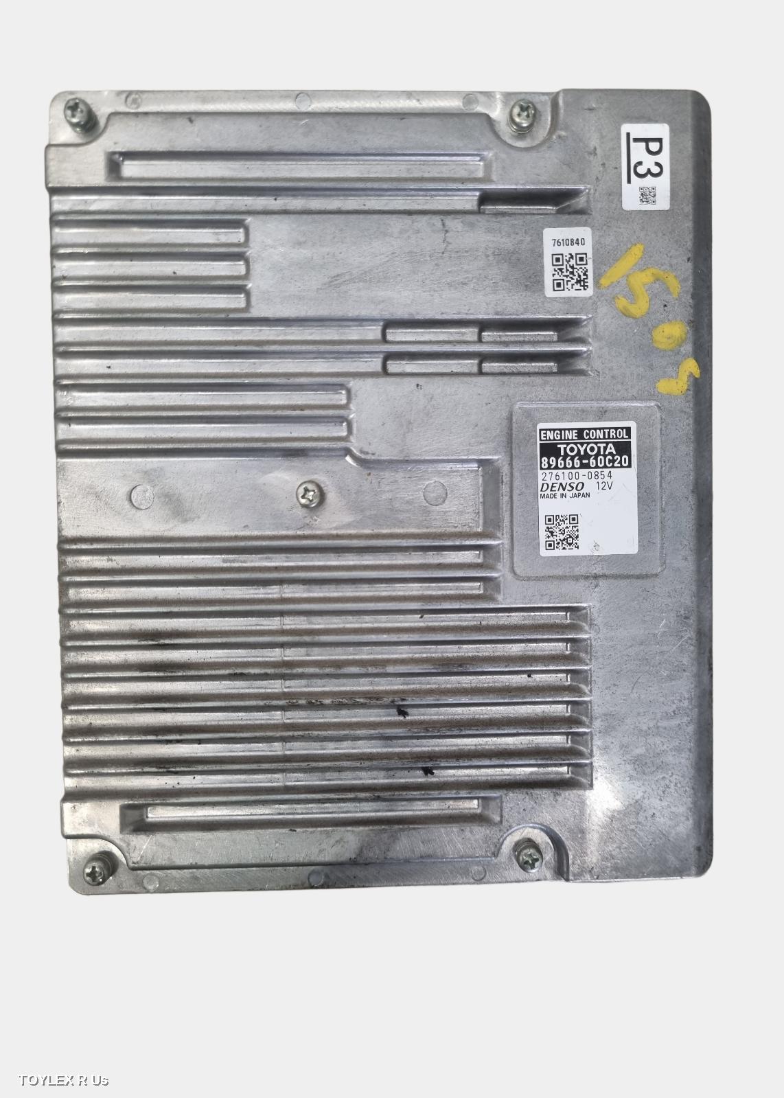 TOYOTA PRADO 2016 Ecu 150 SERIES, ENGINE ECU, 2.8, DIESEL, 1GD-FTV, AUTO, P/N 8966660C20, ECU ONLY