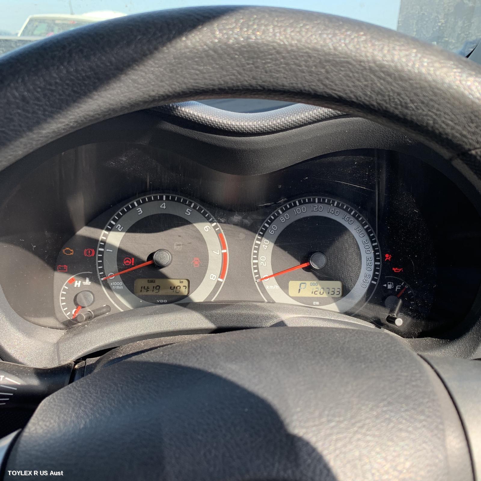 TOYOTA COROLLA 2011 Instrument Cluster AUTO, ZRE152R, HATCH, STANDARD TYPE