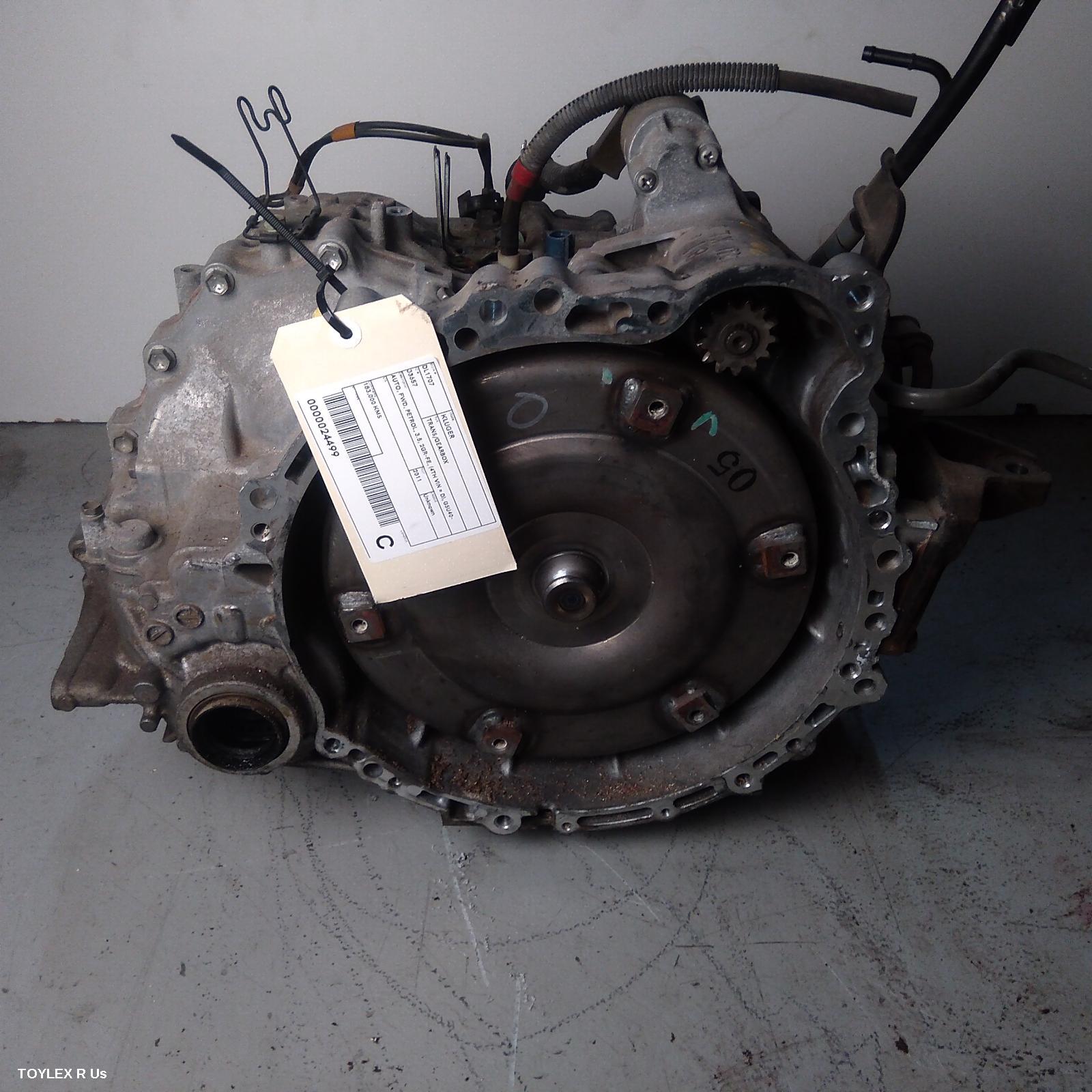 TOYOTA KLUGER 2011 Trans/Gearbox AUTO, FWD, PETROL, 3.5, 2GR-FE, (4TH VIN = D), GSU40-GSU45