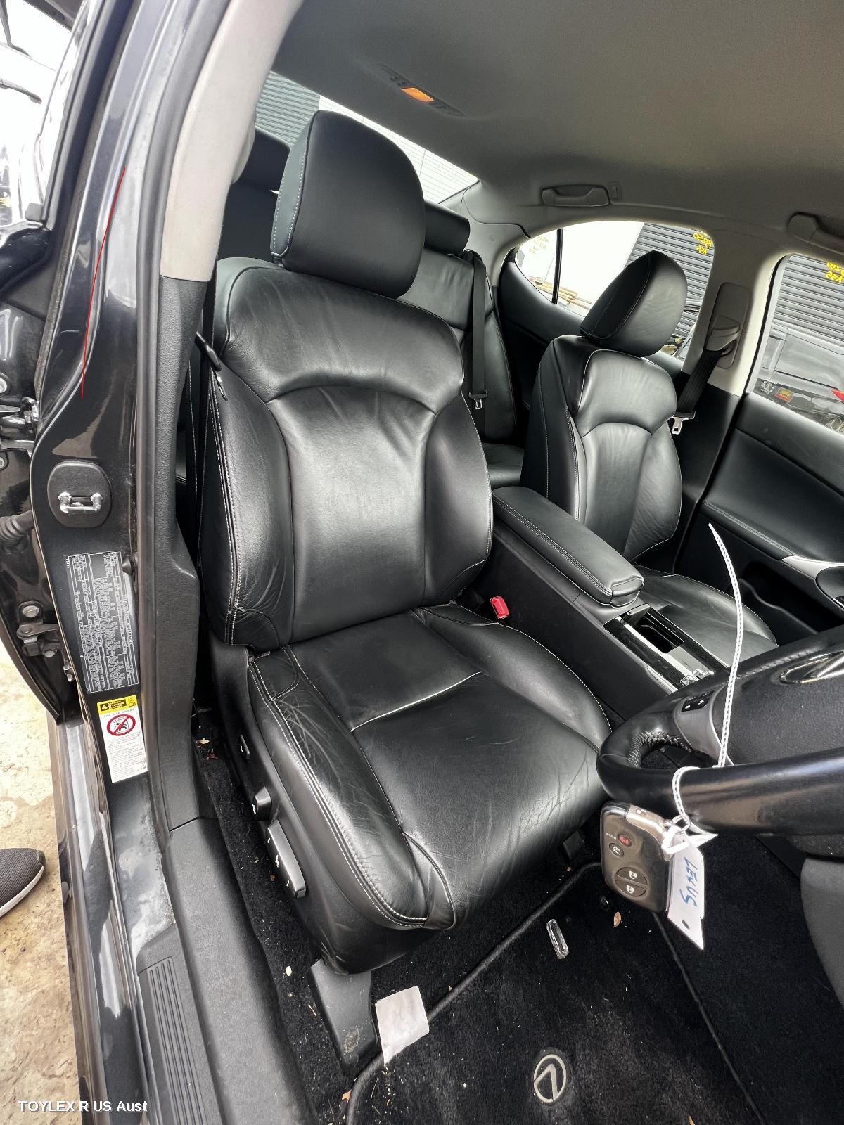LEXUS IS250/IS250C 2011 Front Seat RH FRONT, GSE20R/GSE21R, IS250/IS350, LEATHER, BLACK, PRESTIGE/X