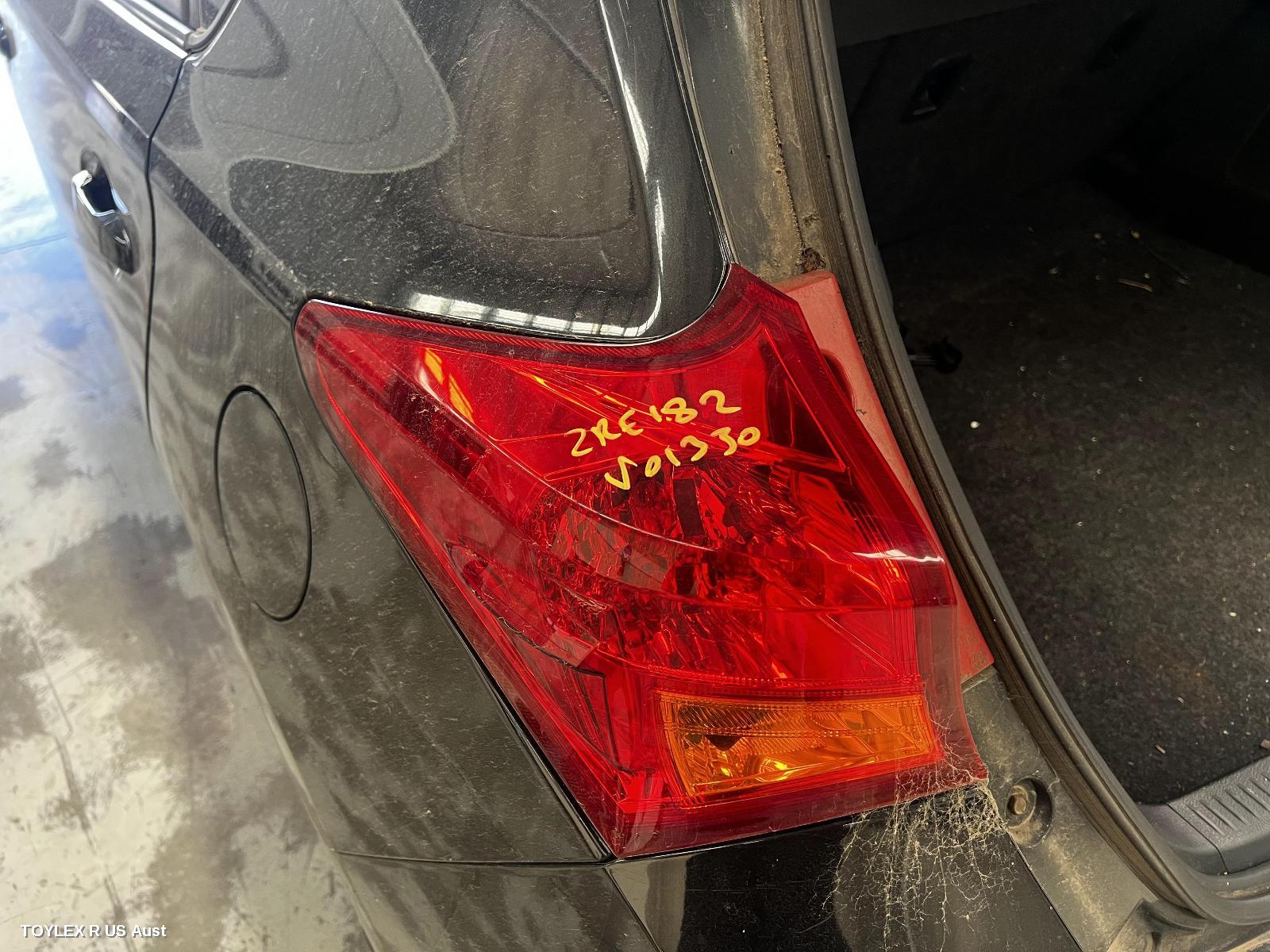 TOYOTA COROLLA 2012 Left Taillight ZRE182R, HATCH