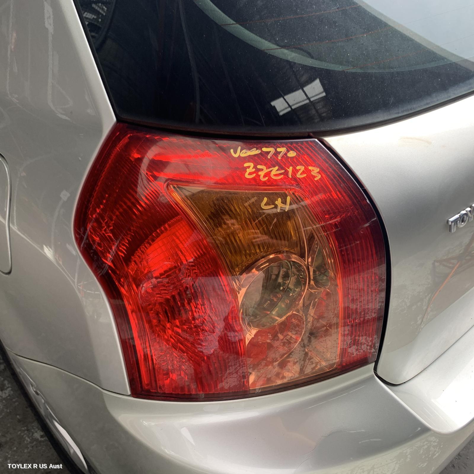TOYOTA COROLLA 2005 Left Taillight ZZE122 (SOUTH AFRICA-VIN AHT), HATCH