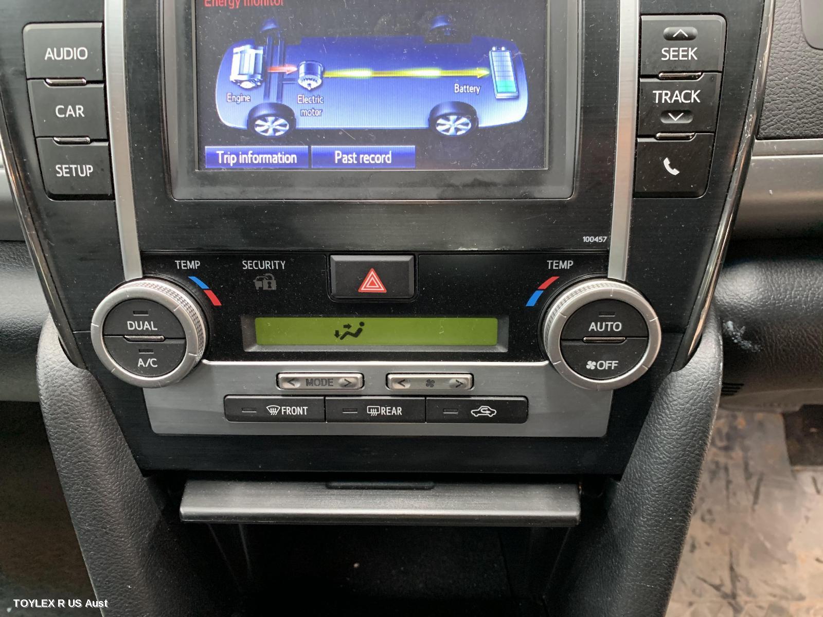 TOYOTA CAMRY 2017 Heater/Ac Controls ASV50/AVV50, CLIMATE CONTROL TYPE