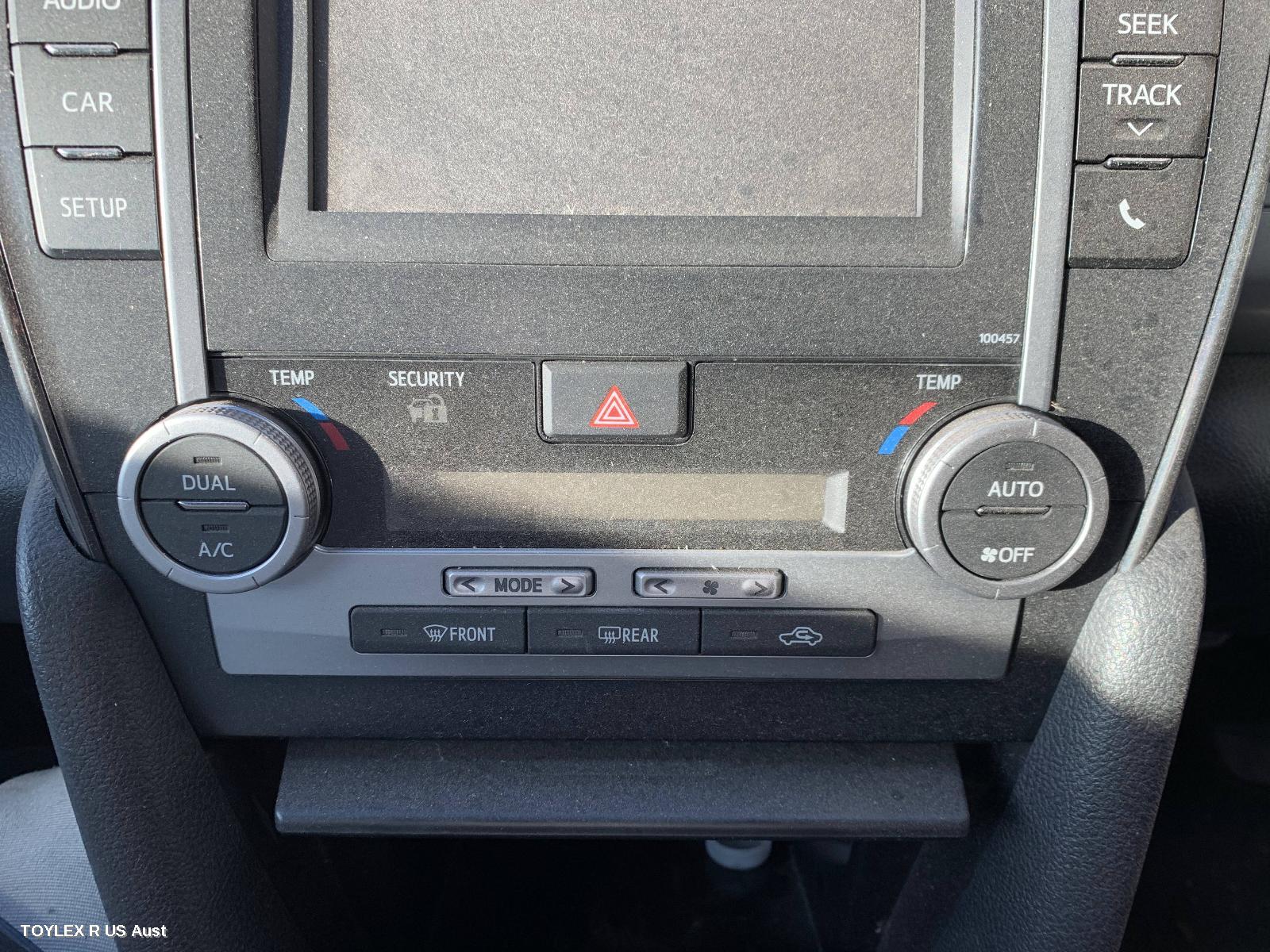 TOYOTA CAMRY 2015 Heater/Ac Controls ASV50/AVV50, CLIMATE CONTROL TYPE