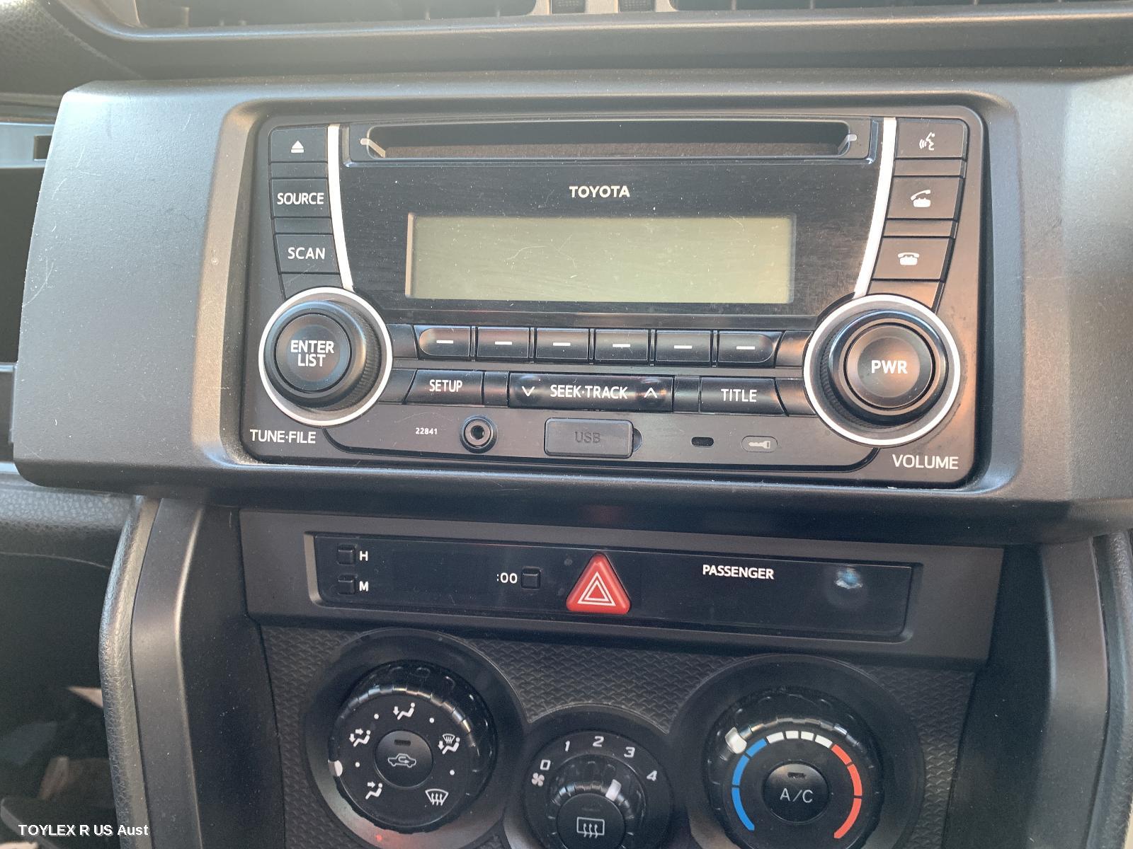 TOYOTA 86 2013 Radio/Cd/Dvd/Sat/Tv RADIO/CD/MP3, GT, ZN6