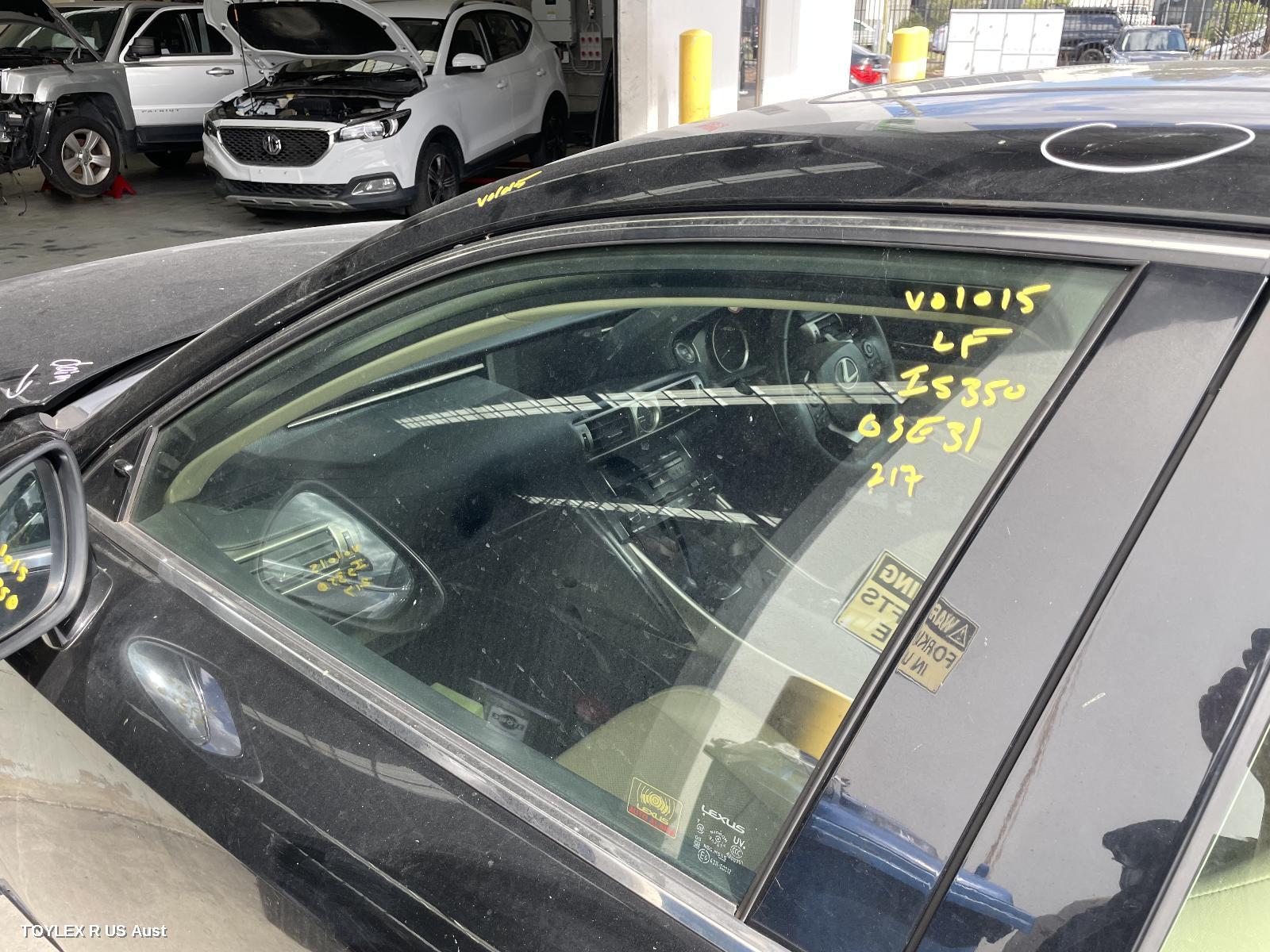 LEXUS IS SERIES 2013 Left Front Door Window XE30
