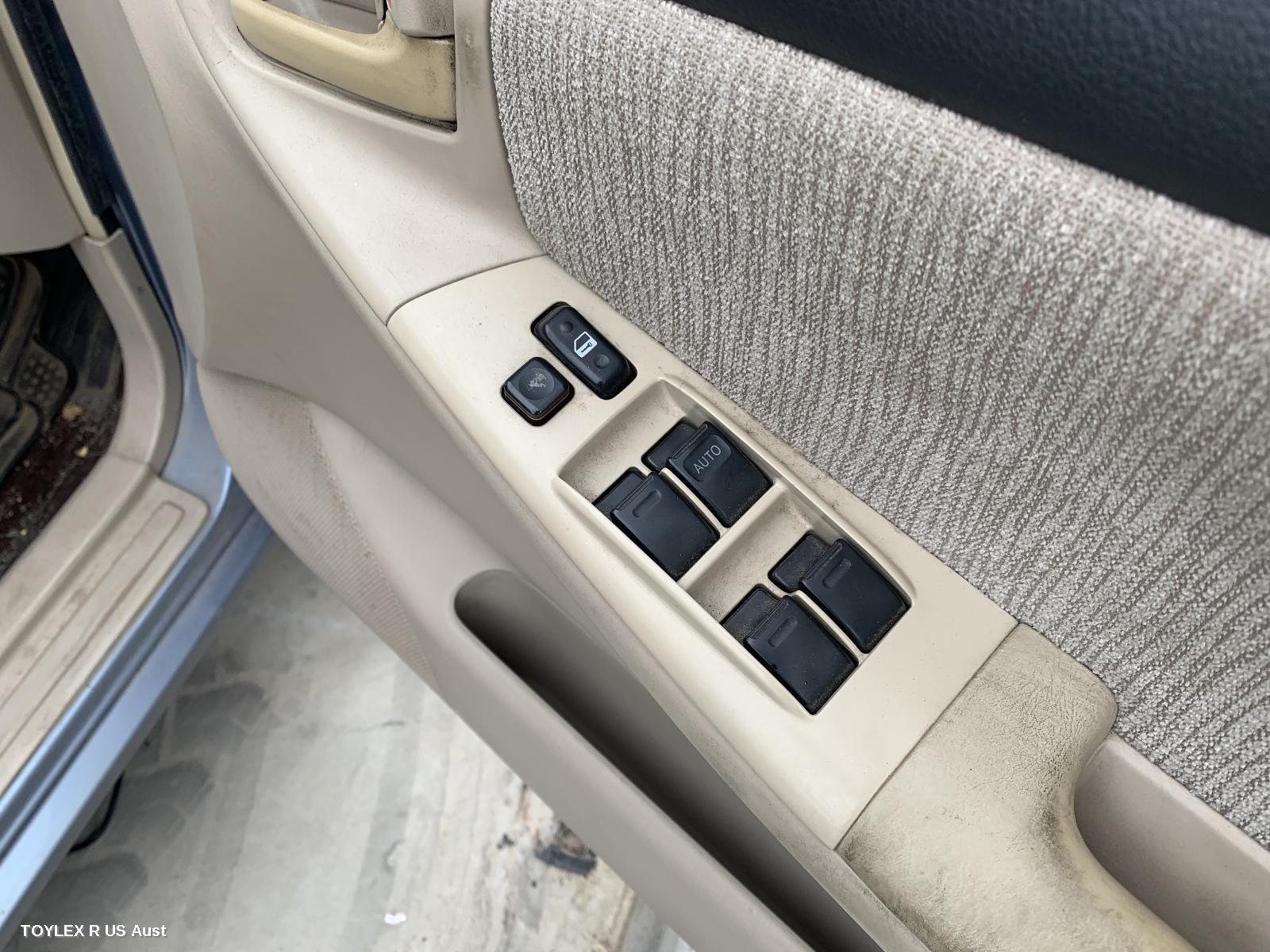 TOYOTA COROLLA 2003 Pwr Dr Wind Switch RH FRONT (MASTER SWITCH), 4 SWITCH TYPE, DRIVERS DOOR AUTO ONLY TYPE, ZZE122