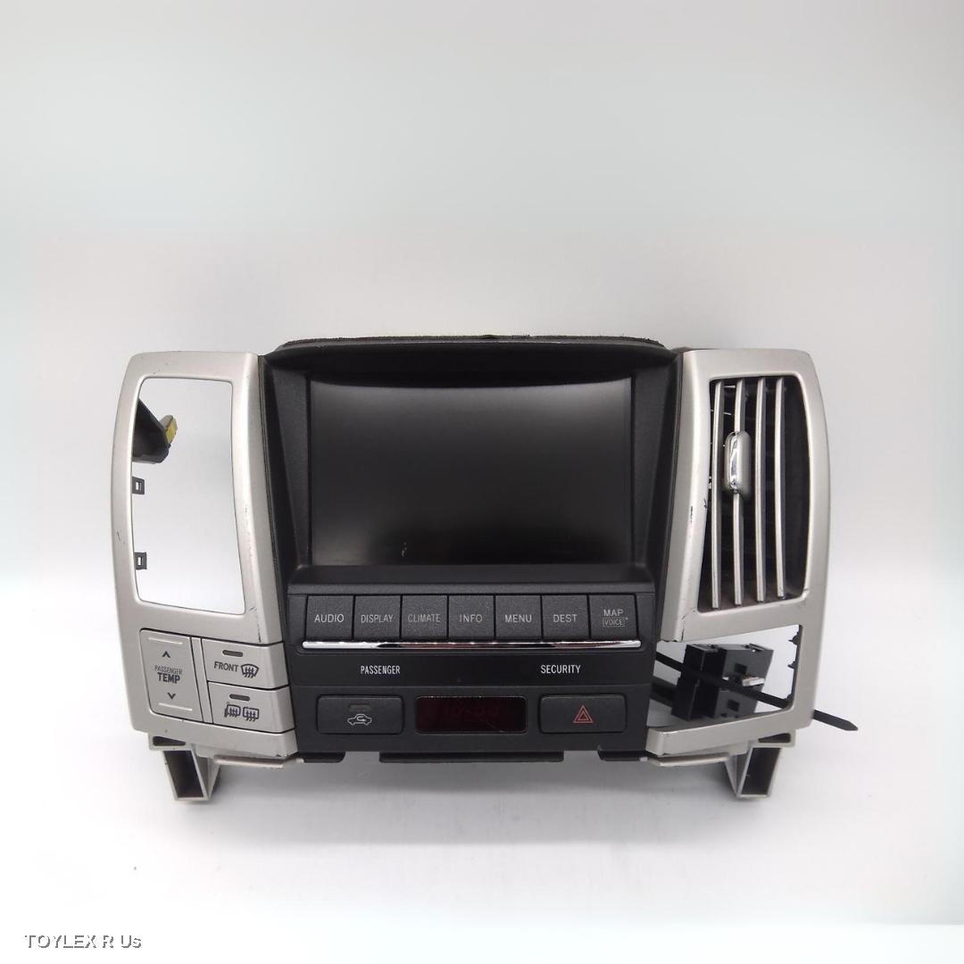 LEXUS RX SERIES 2007 Radio/Cd/Dvd/Sat/Tv DISPLAY/CONTROL UNIT, 7IN, W/ SAT NAV & W/ REVERSE CAMERA TYPE, GSU3/MHU3#
