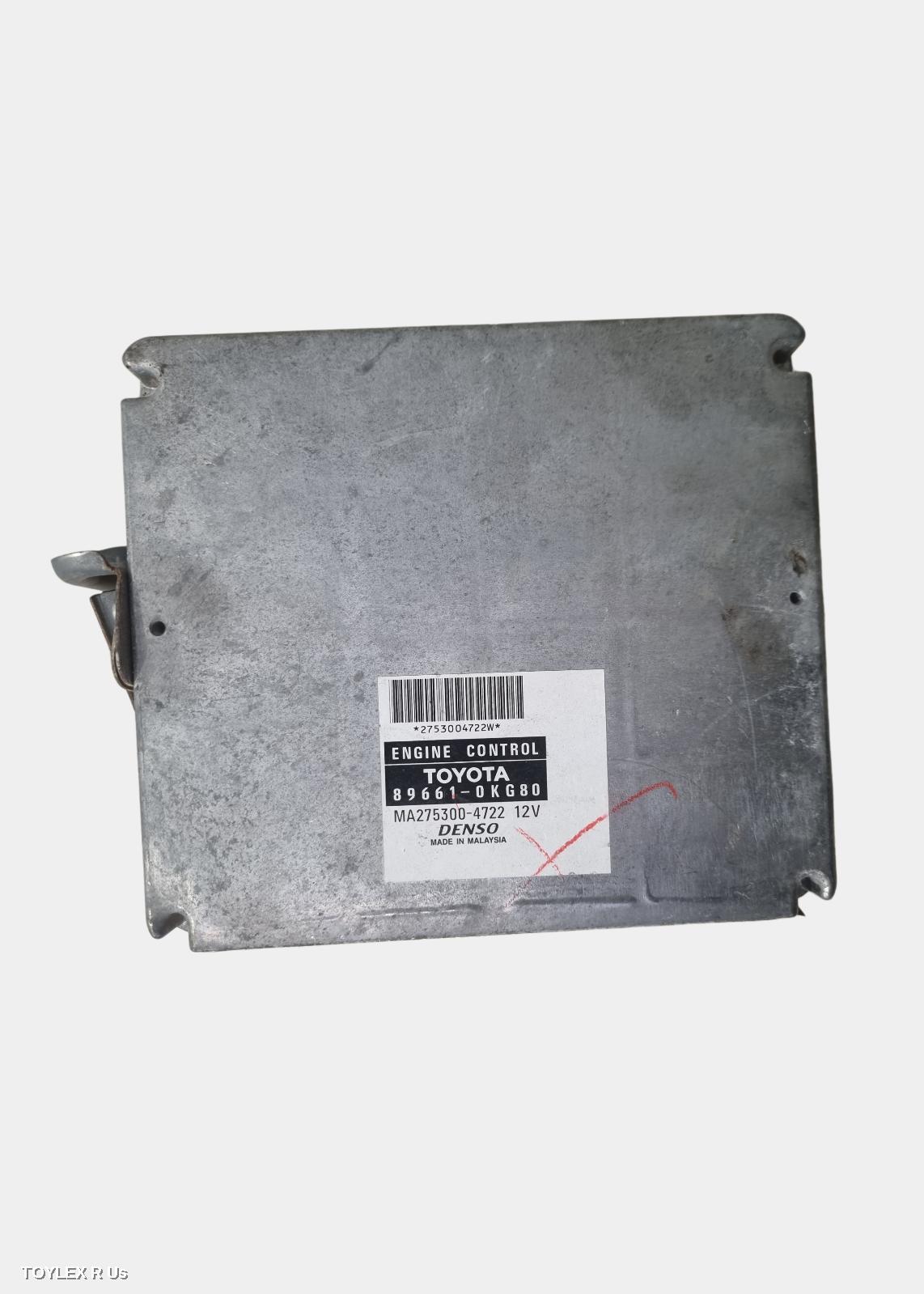 TOYOTA HILUX 2010 Ecu ENGINE ECU, 4.0, 1GR-FE, PETROL, AUTO, 2WD, P/N 89600-0KG80, ECU ONLY