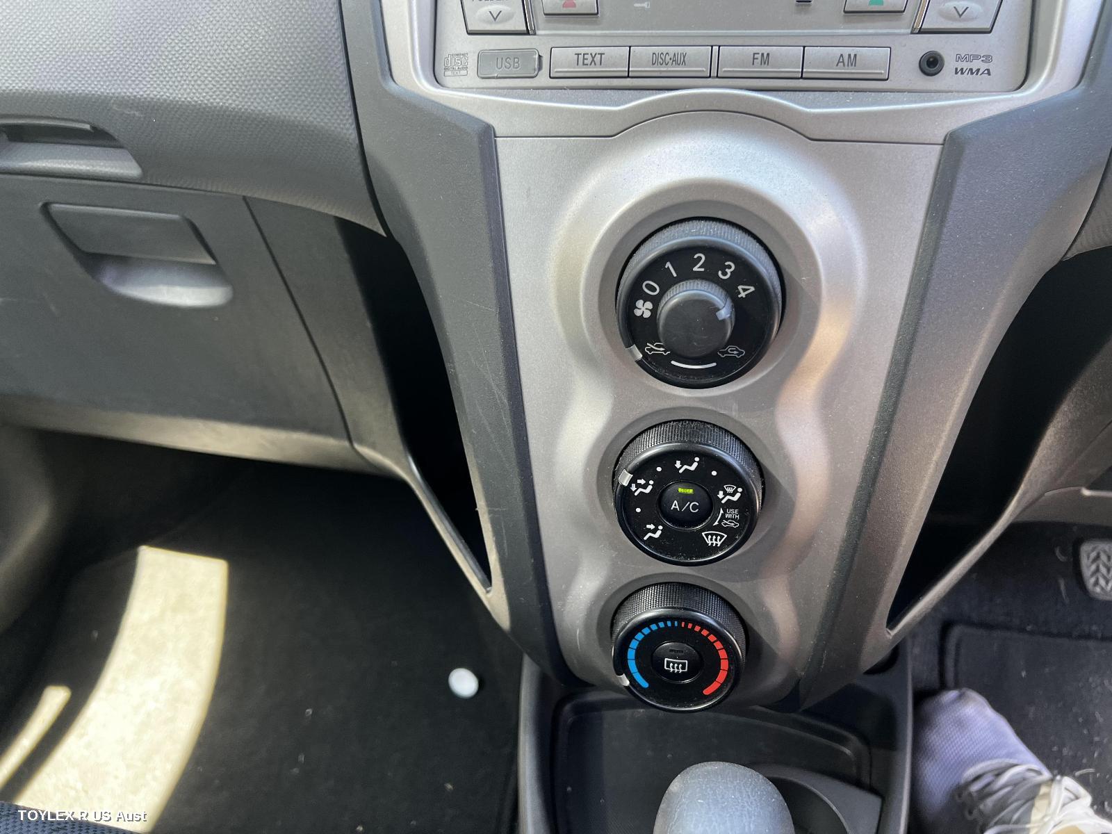 TOYOTA YARIS 2010 Heater/Ac Controls NCP9#, STANDARD TYPE, HATCH