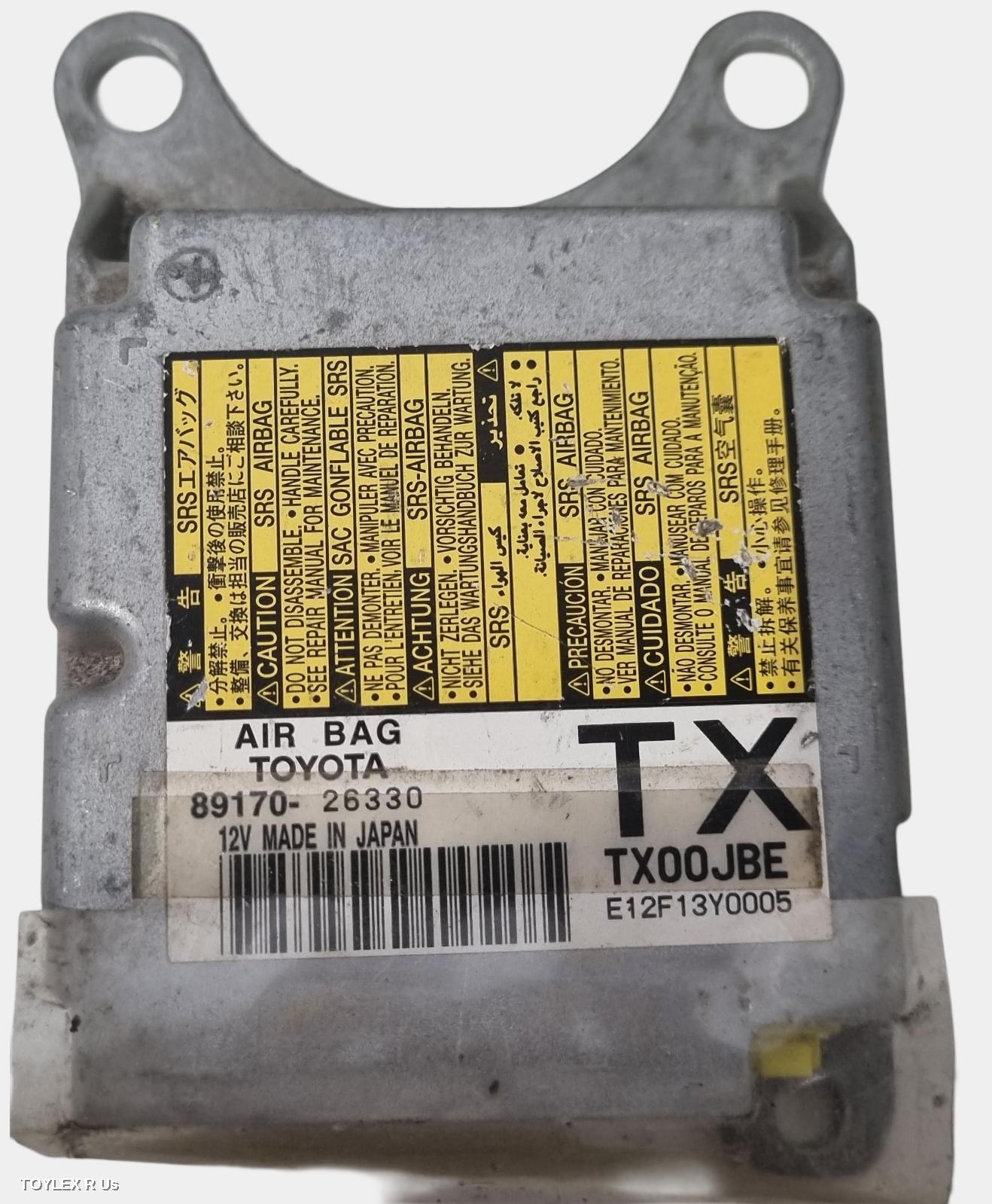 TOYOTA HIACE 2012 Airbag Module/Sensor MODULE, LWB/SWB TYPE, TRH/KDH