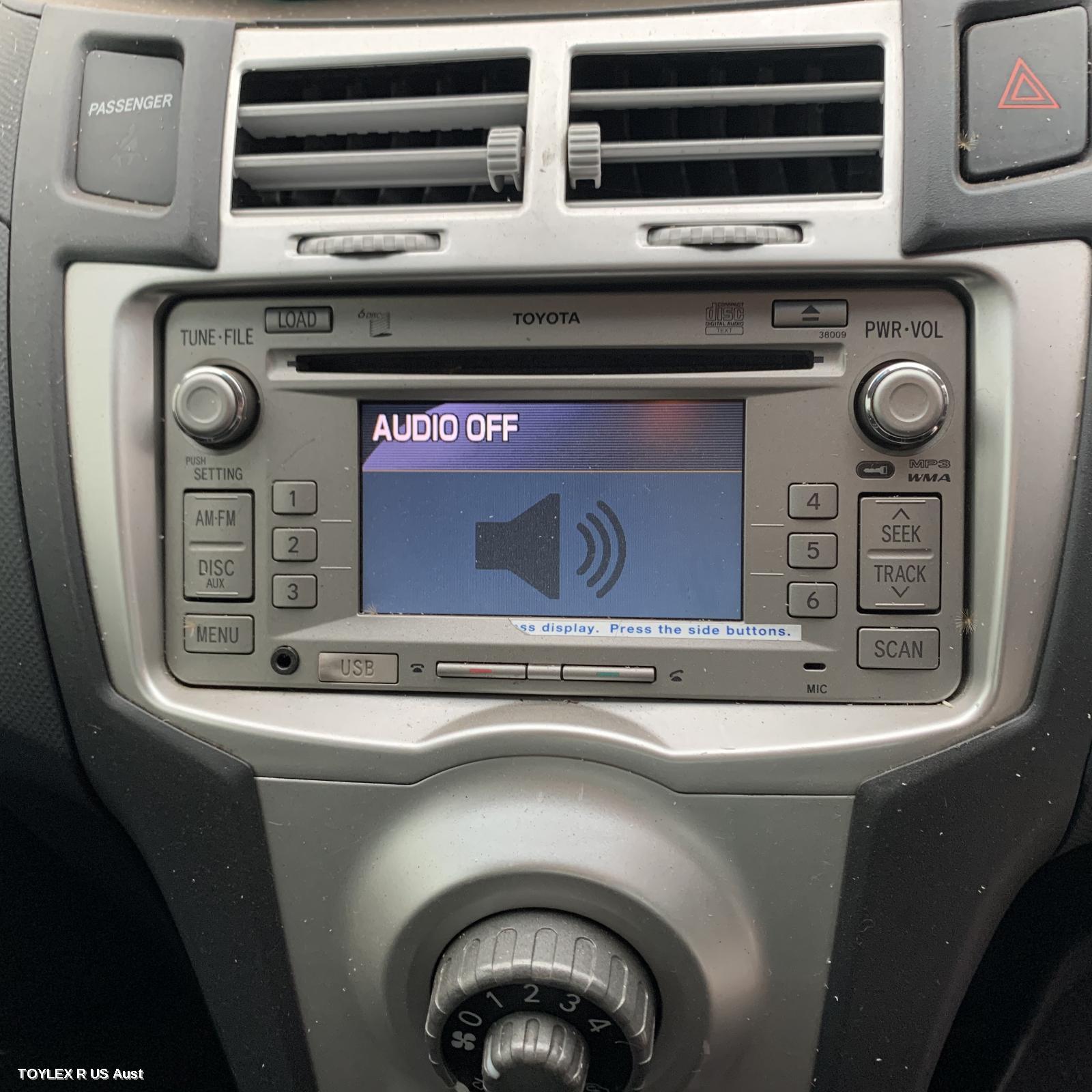 TOYOTA YARIS 2006 Radio/Cd/Dvd/Sat/Tv CD/MP3 PLAYER, NCP9#, SINGLE